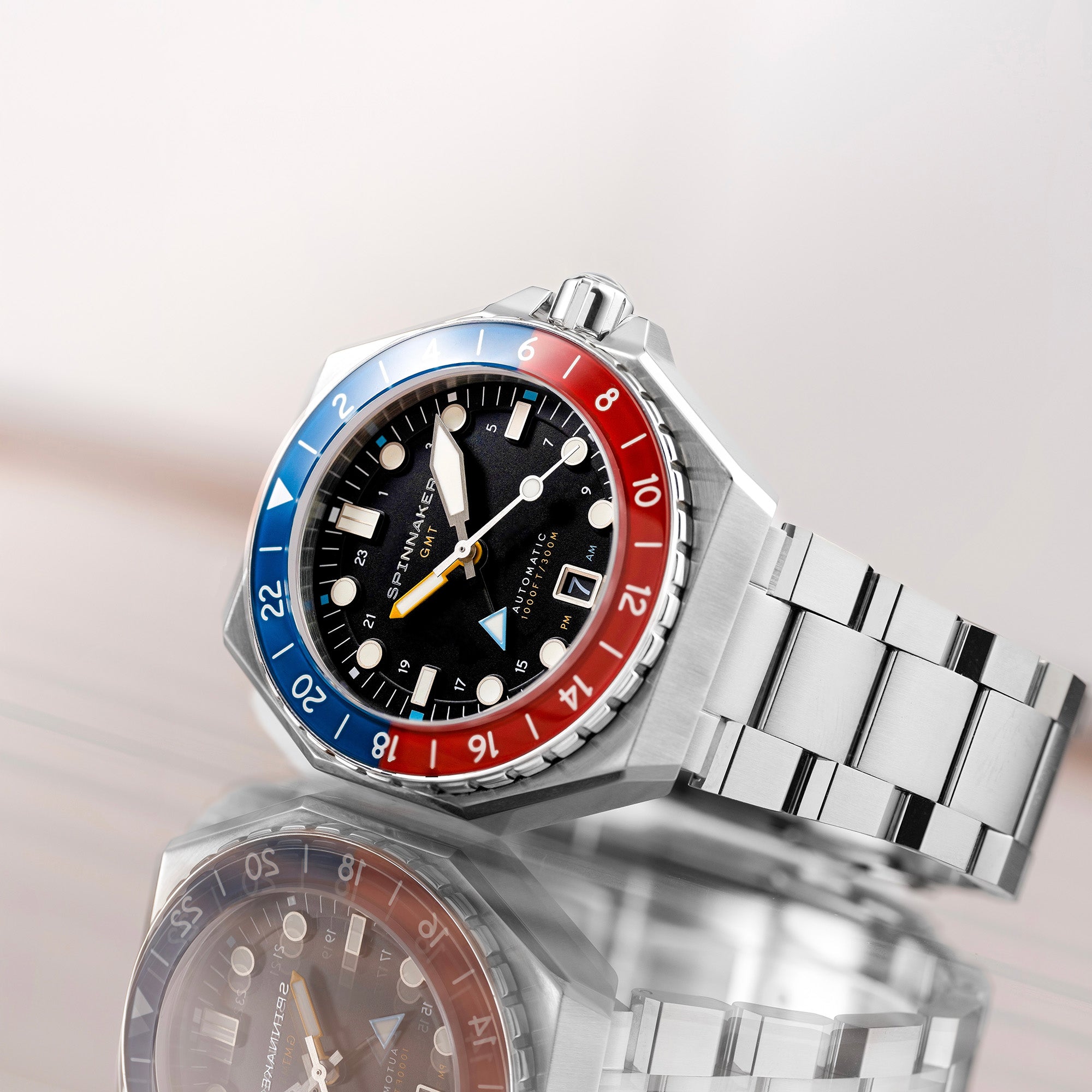 SPINNAKER Spinnaker Cobalt Crimson Dumas GMT Automatic Men's Watch SP-5119-44
