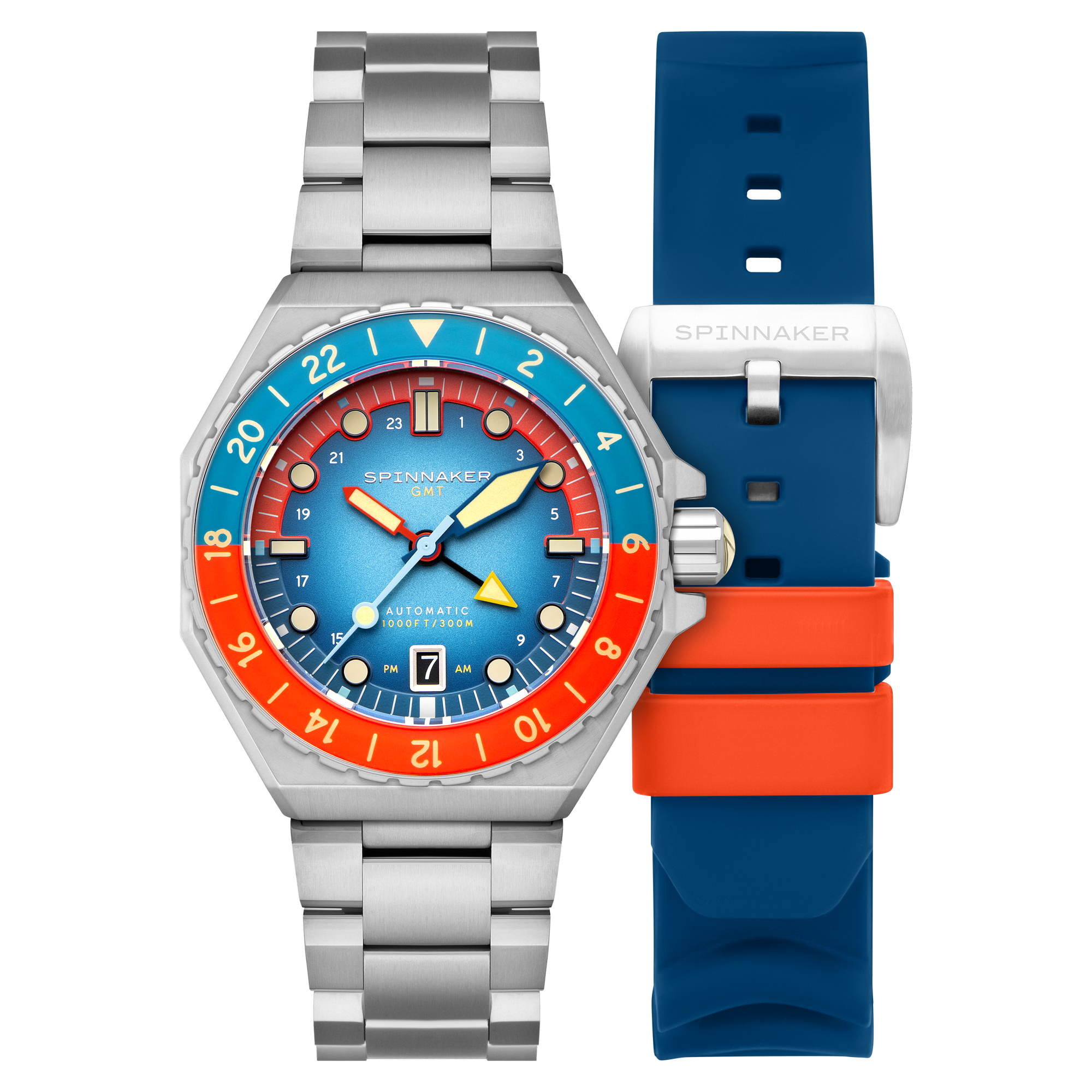 SPINNAKER Spinnaker Dumas Gmt Automatic Red Blue Men's Watch SP-5119-77