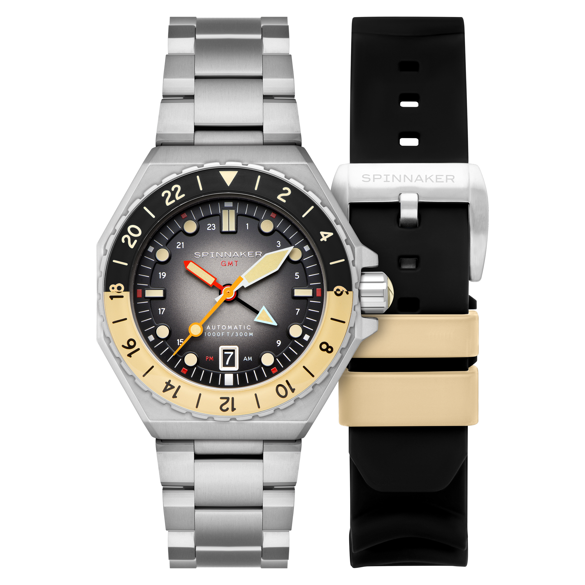 SPINNAKER Spinnaker Dumas Gmt Automatic Reversed Grey Men's Watch SP-5119-88