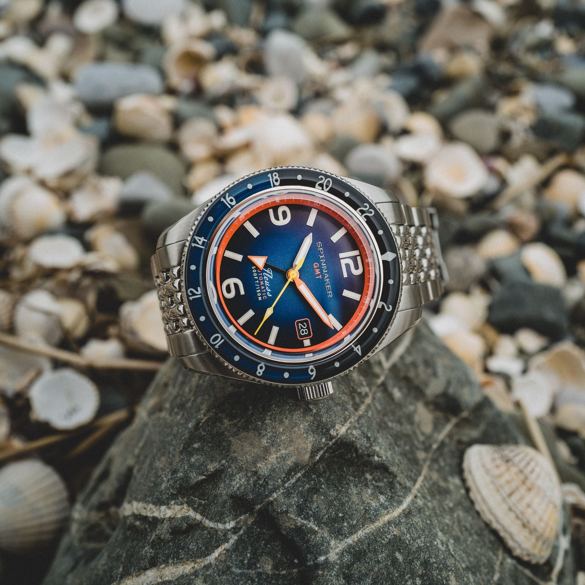 SPINNAKER Spinnaker Fleuss GMT Automatic Deep Blue Men's Watch