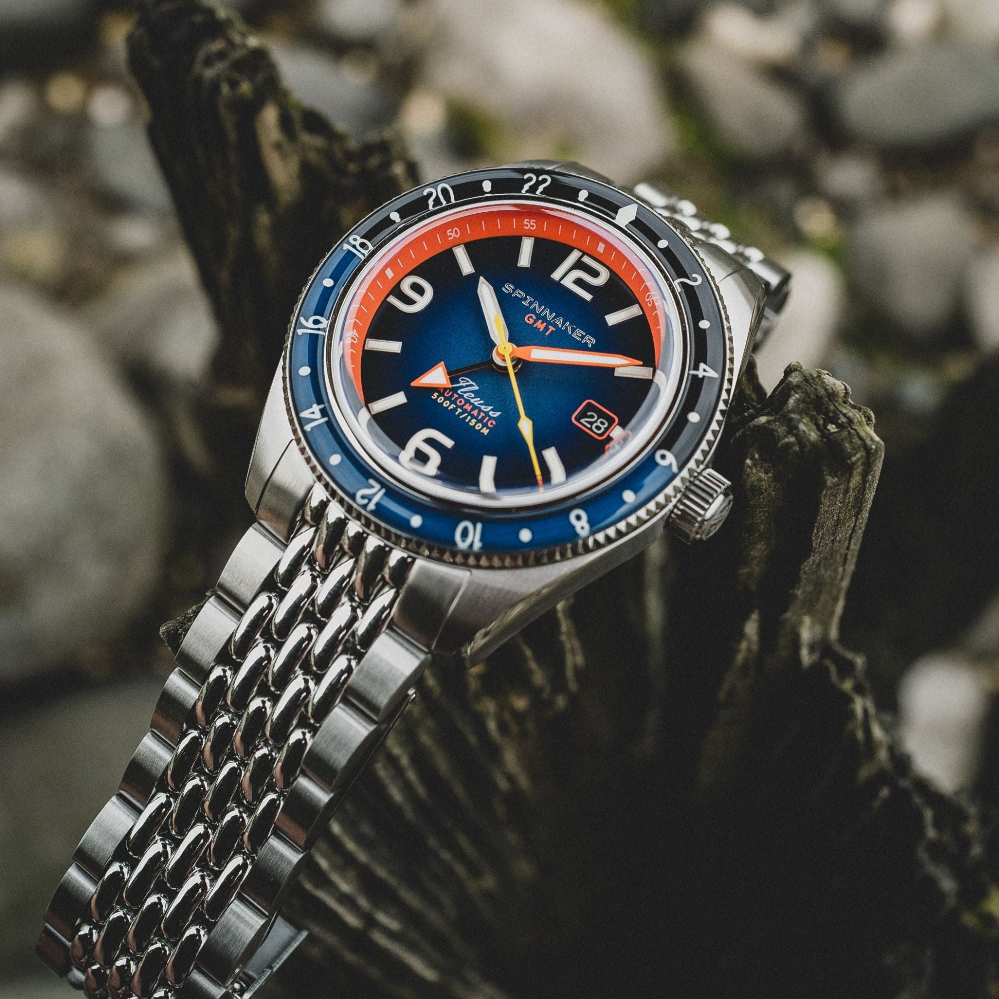 SPINNAKER Spinnaker Fleuss GMT Automatic Deep Blue Men's Watch