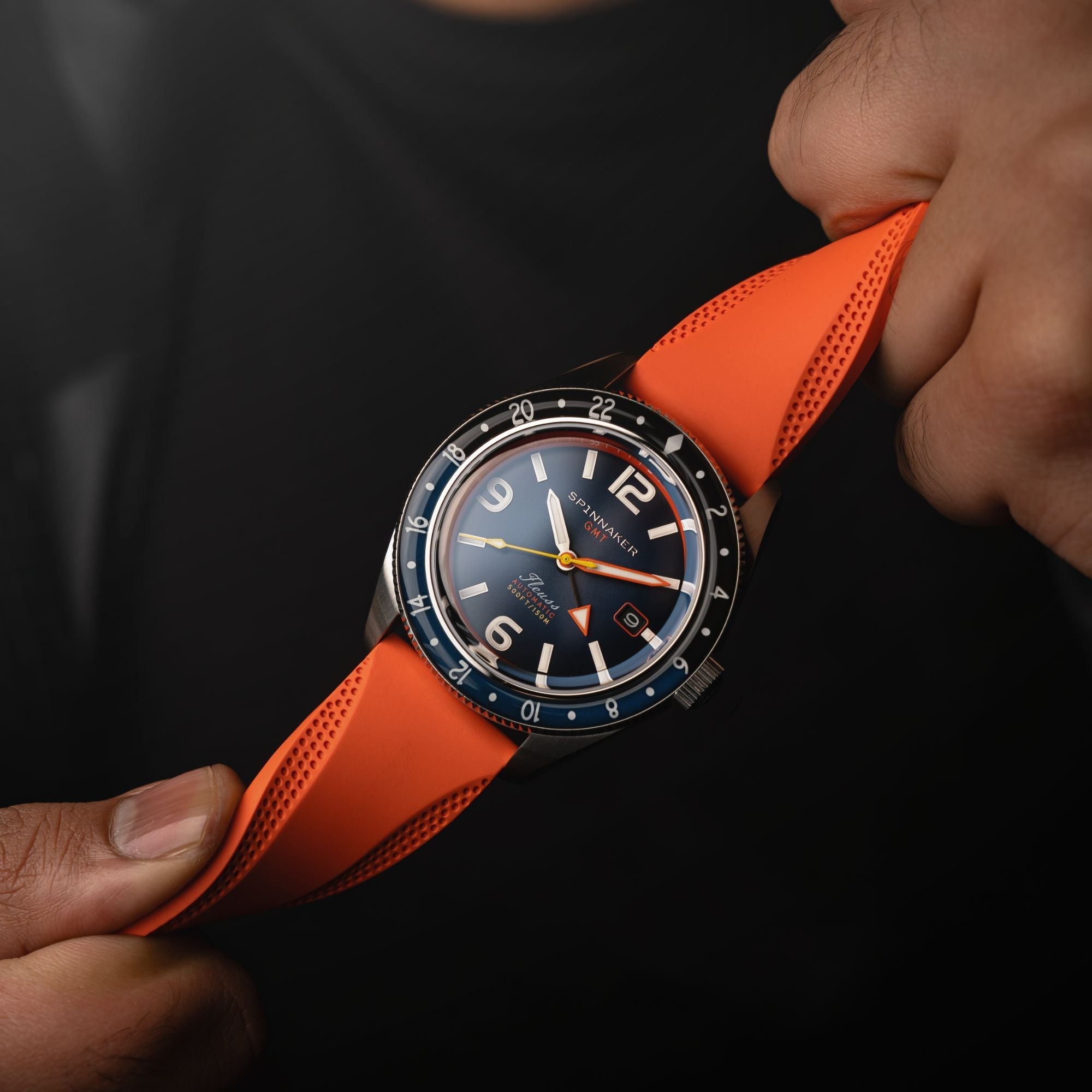 SPINNAKER Spinnaker Fleuss GMT Automatic Deep Blue Men's Watch