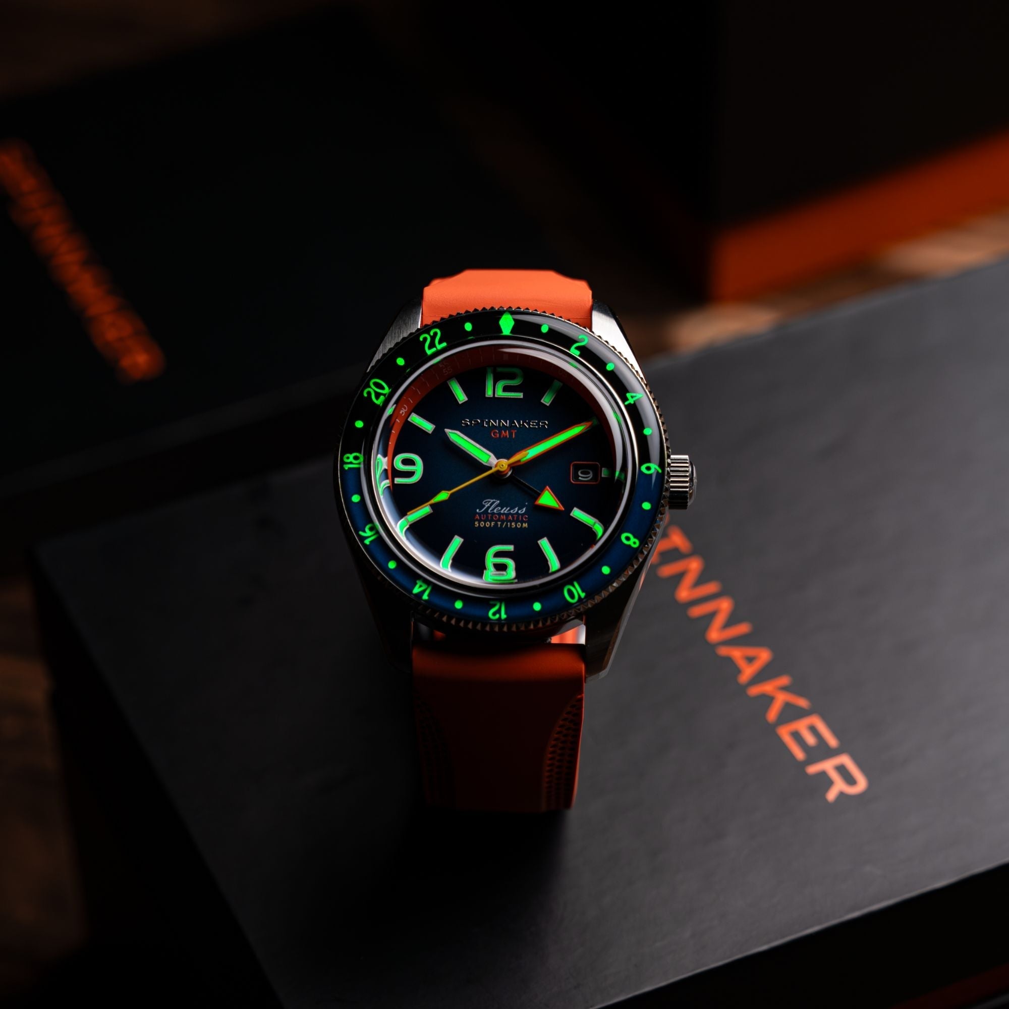 SPINNAKER Spinnaker Fleuss GMT Automatic Deep Blue Men's Watch
