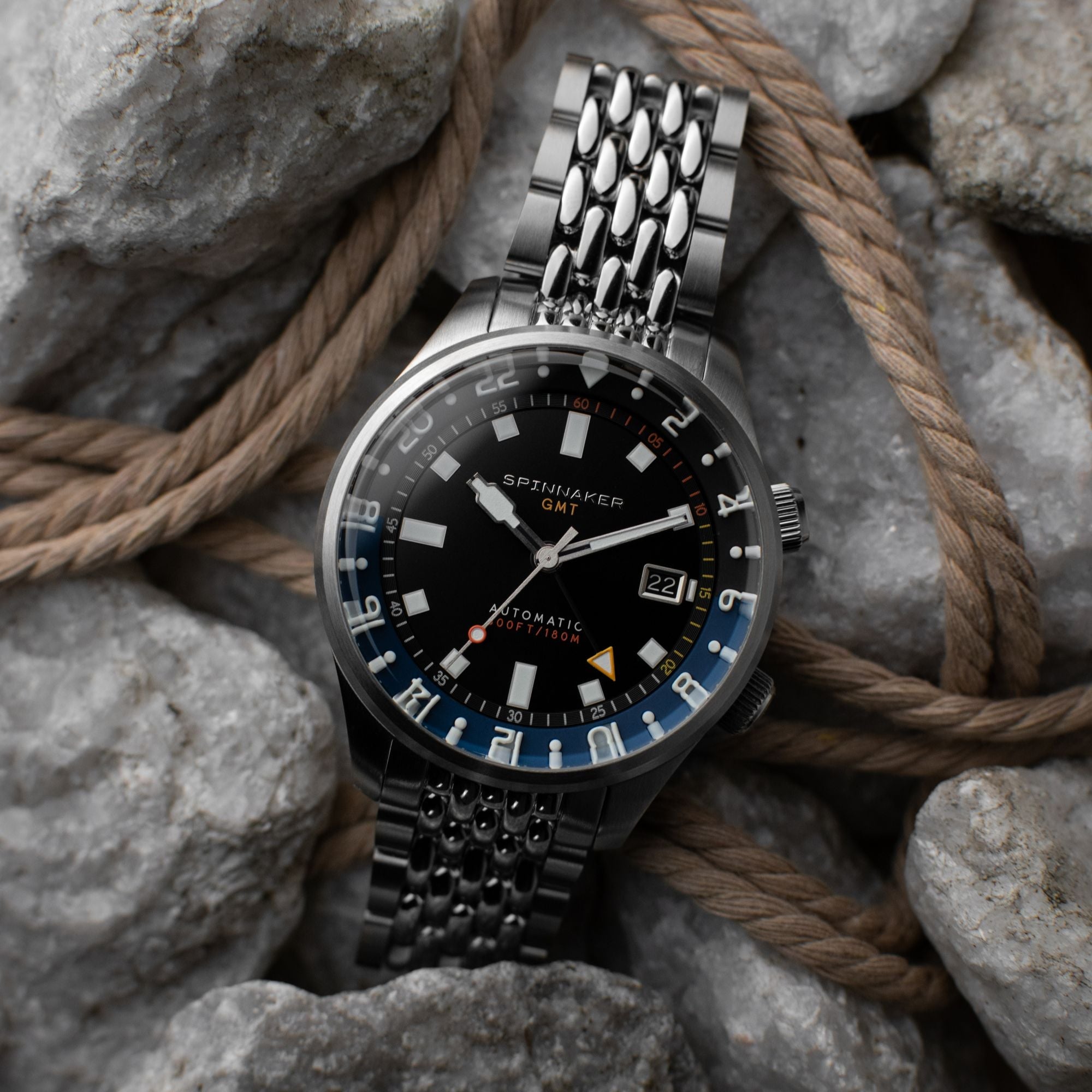 SPINNAKER Spinnaker Bradner GMT Automatic Night Shadow Men's Watch SP-5121-66