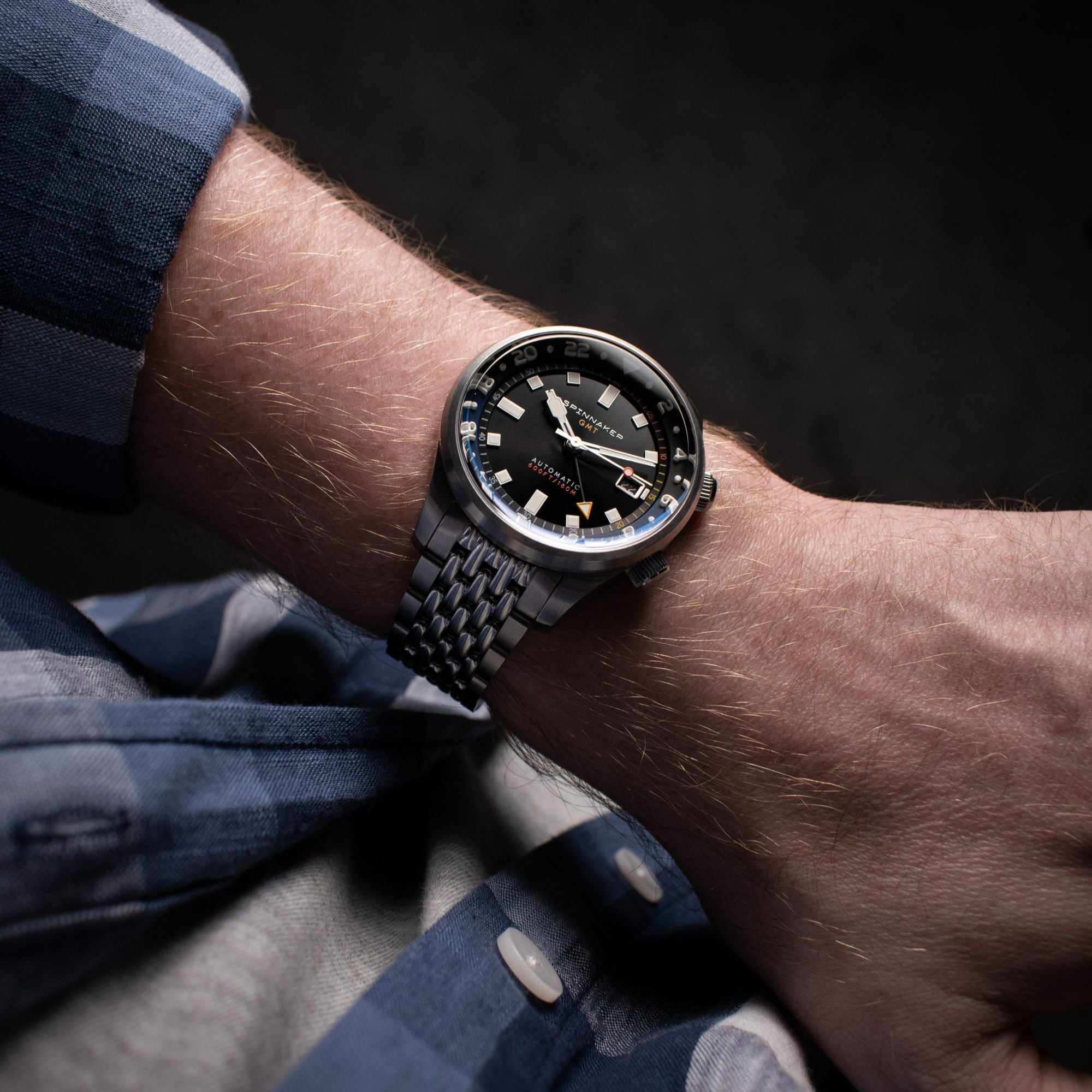 SPINNAKER Spinnaker Bradner GMT Automatic Night Shadow Men's Watch SP-5121-66
