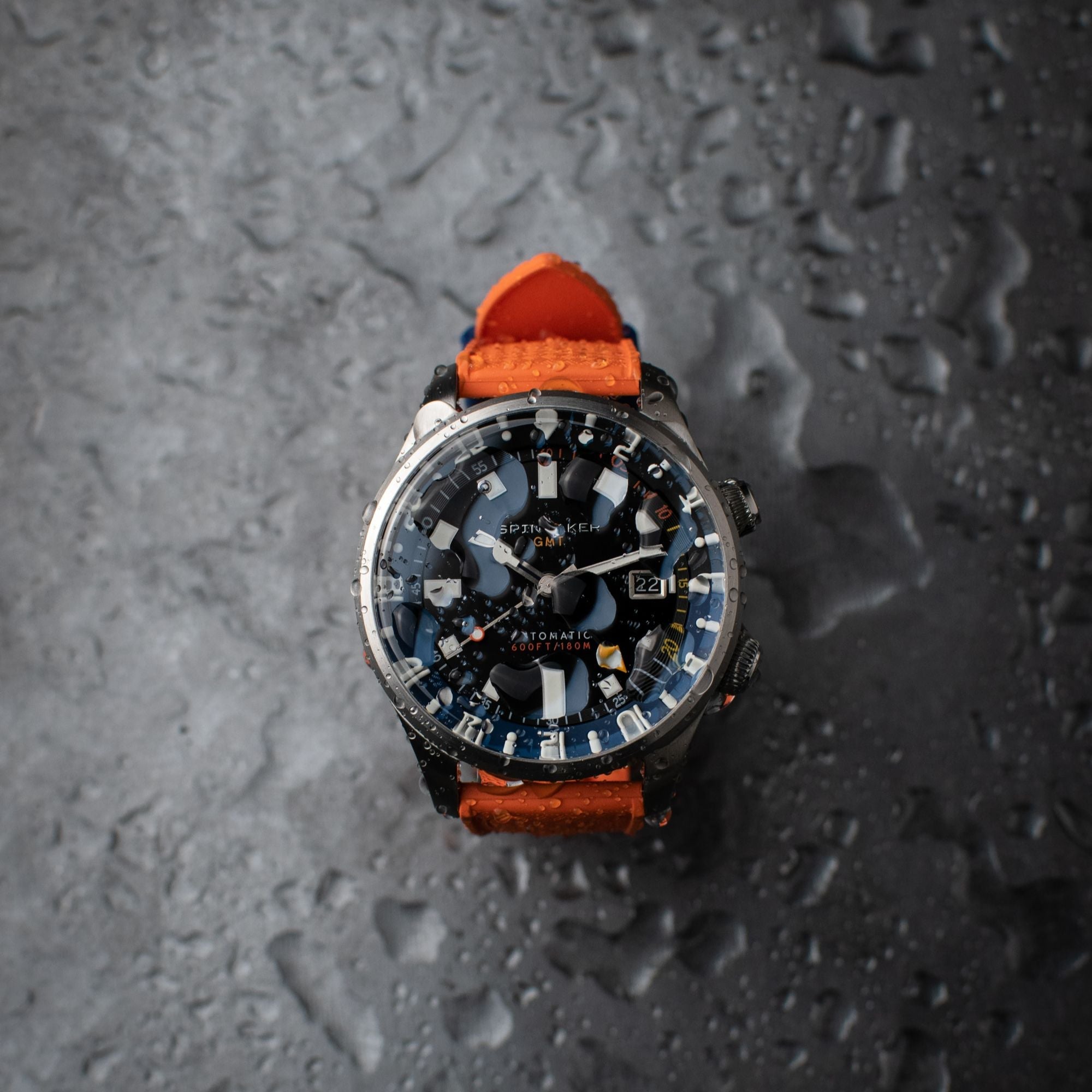 SPINNAKER Spinnaker Bradner GMT Automatic Night Shadow Men's Watch SP-5121-66