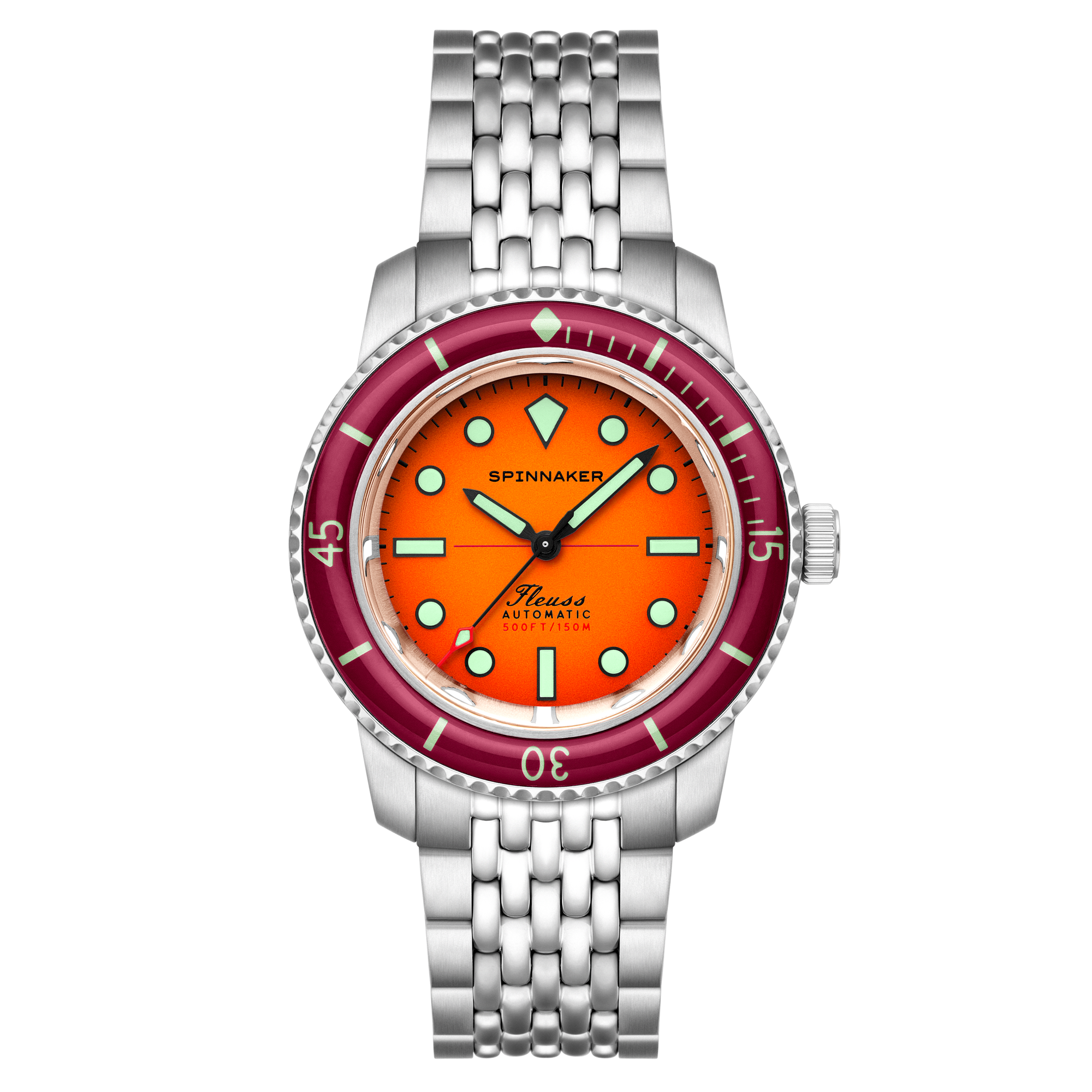 SPINNAKER Spinnaker Fleuss 40 Automatic Sunset Amber Men's Watch SP-5133-99
