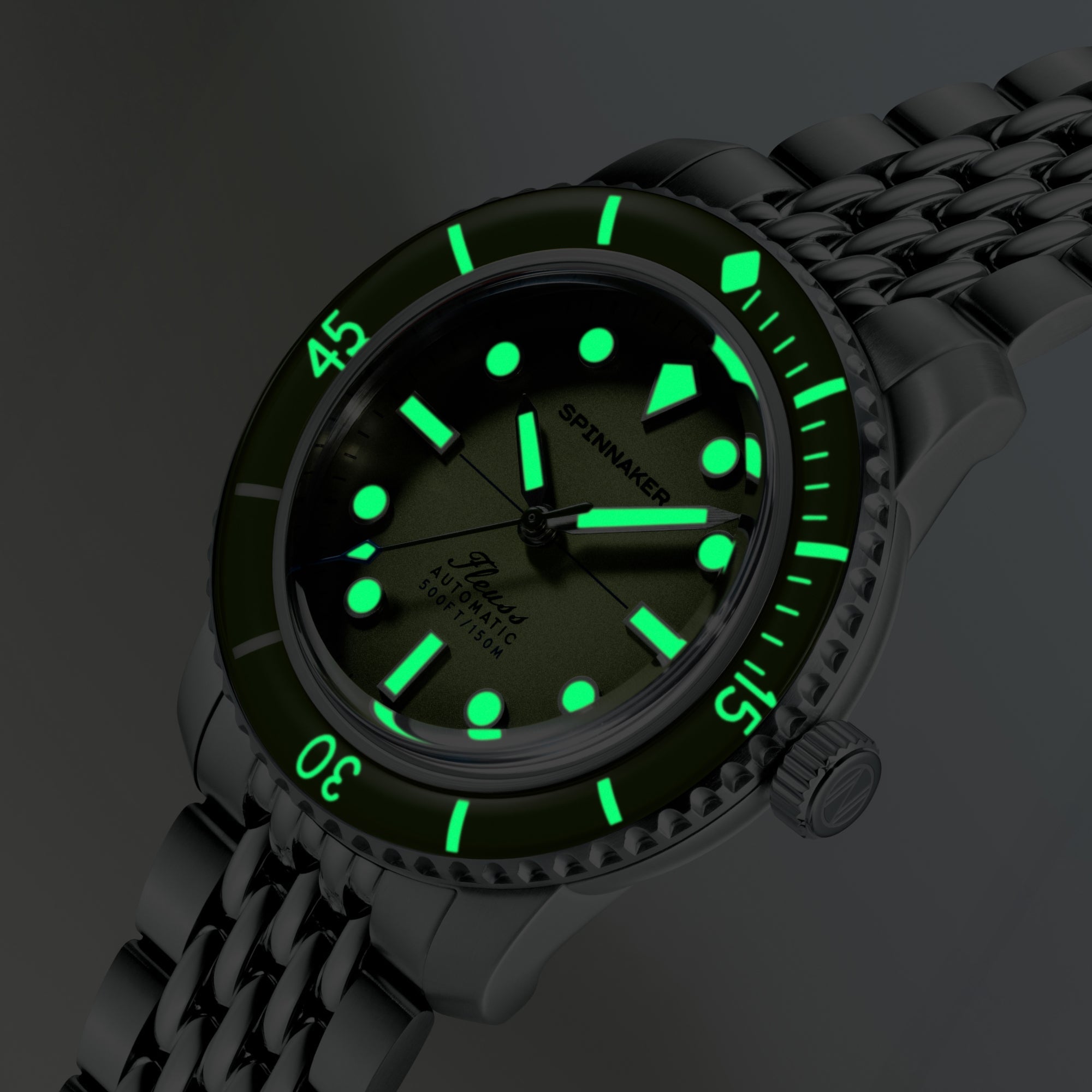 SPINNAKER Spinnaker Fleuss 40 Automatic Pine Crest Men's Watch SP-5133-BB