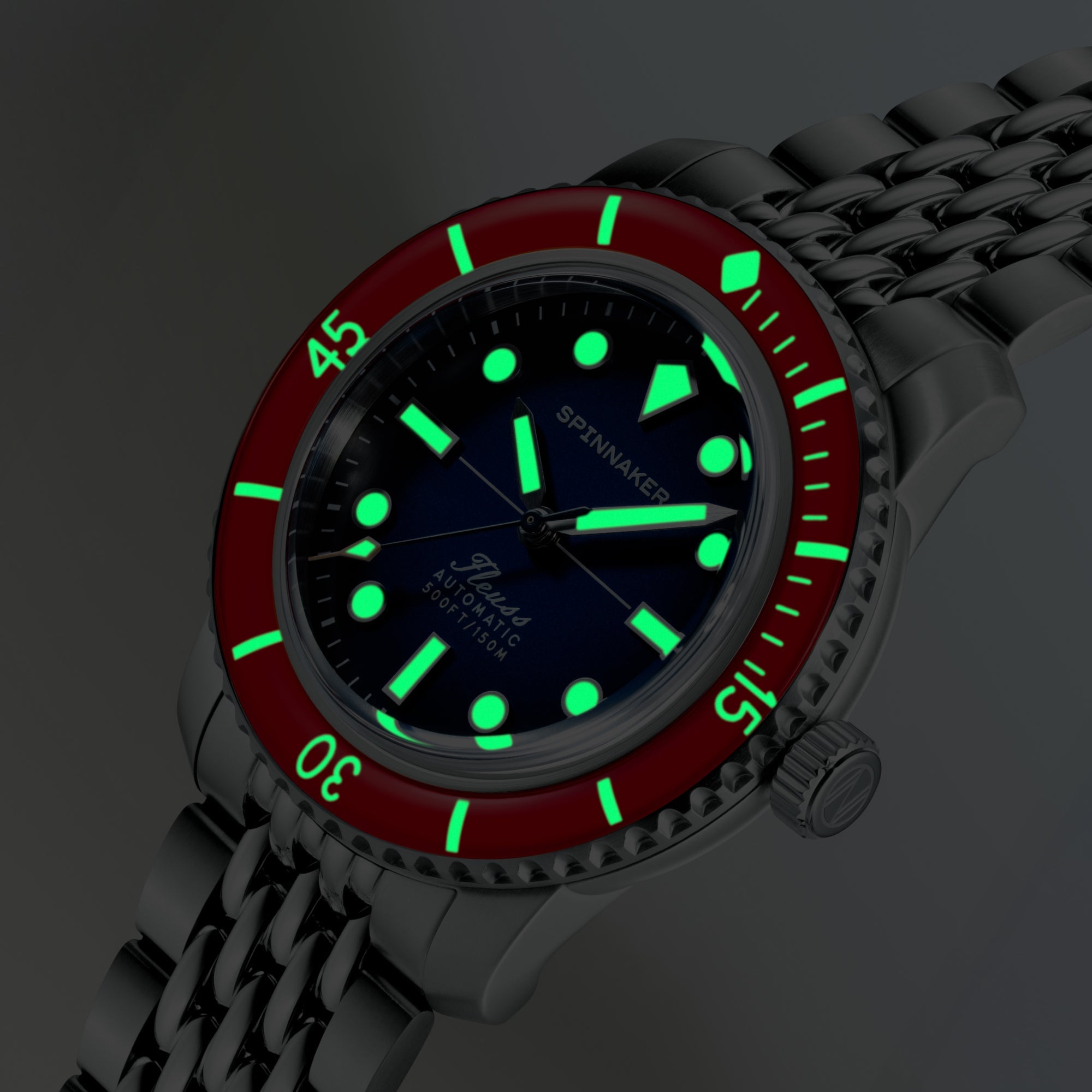 SPINNAKER Spinnaker Fleuss 40 Automatic Royal Splash Men's Watch SP-5133-DD