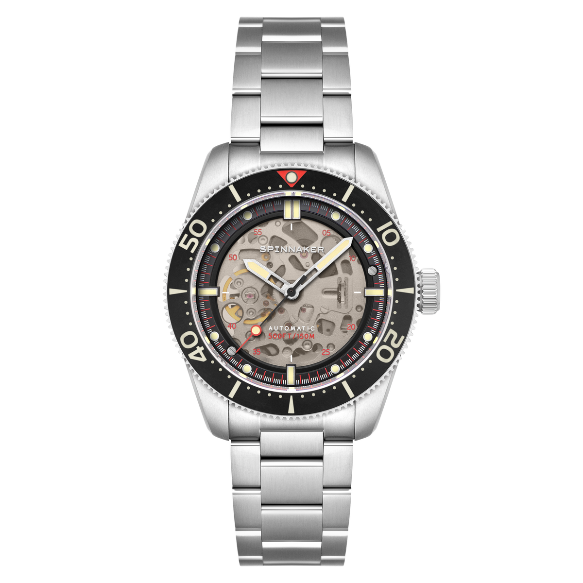 Black Ceramic | Spinnaker Croft 42 Skeleton Automatic