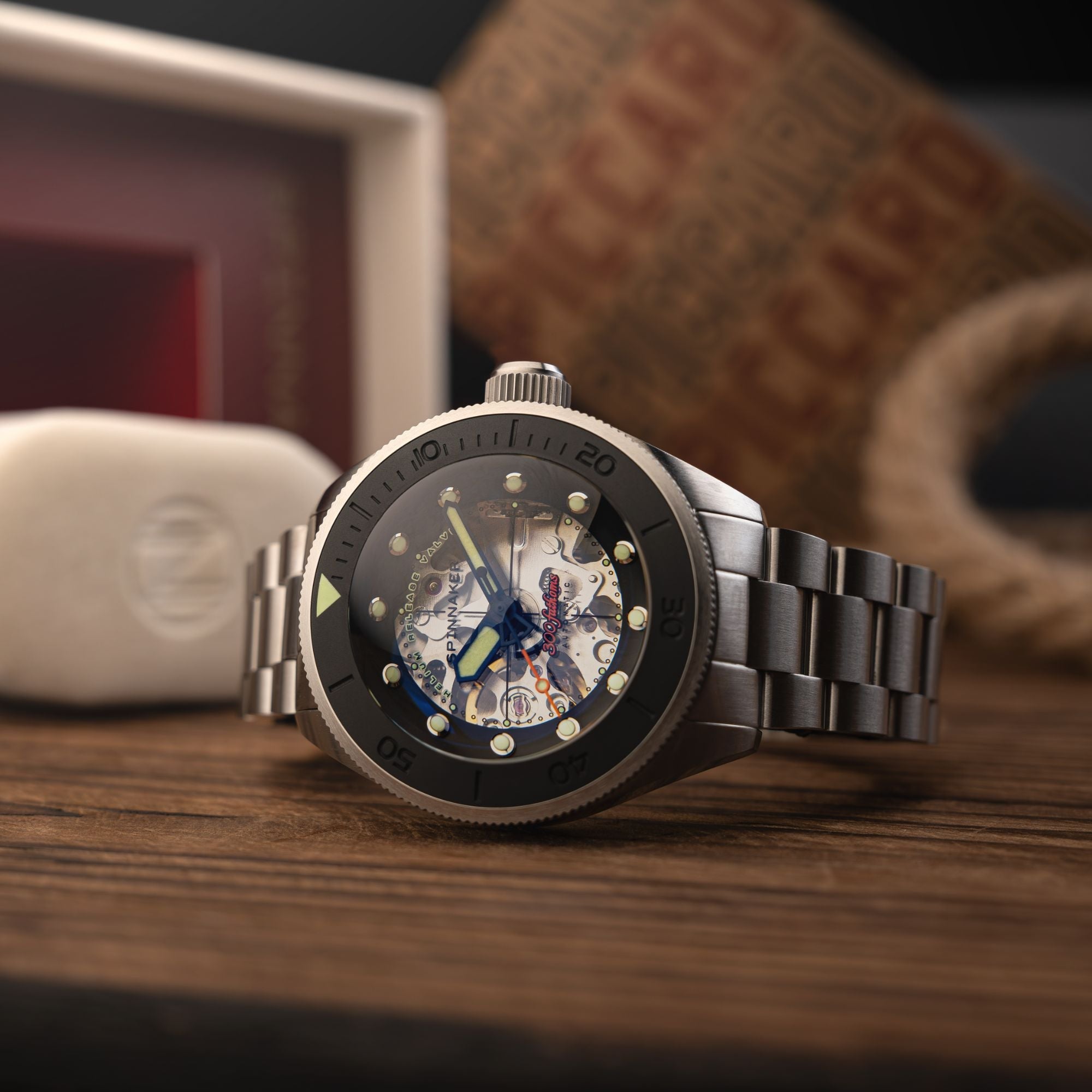 SPINNAKER Spinnaker Piccard Skeleton Automatic Dust Black Men's Watch SP-5135-11