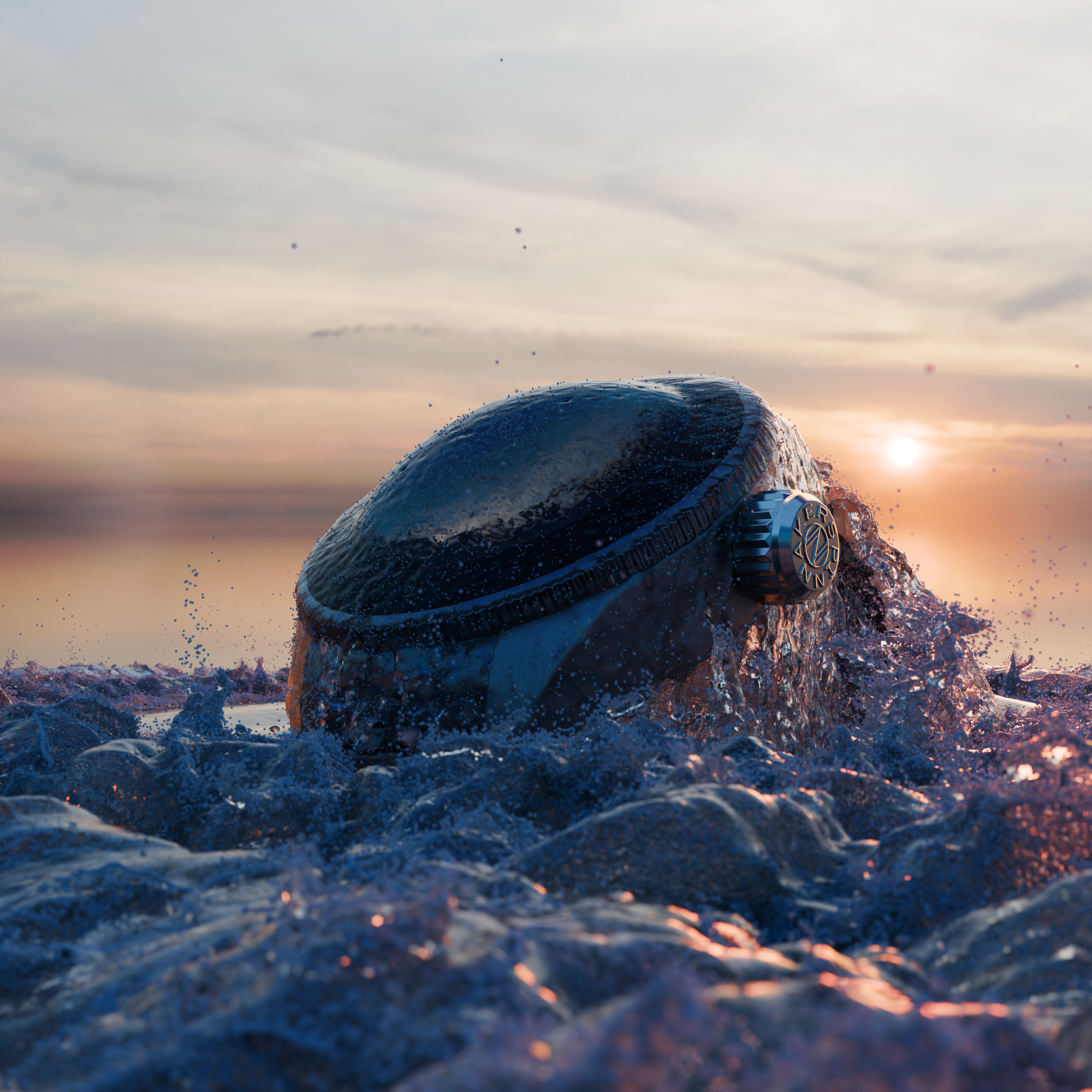 SPINNAKER Spinnaker Piccard Skeleton Automatic Dust Black Men's Watch SP-5135-11