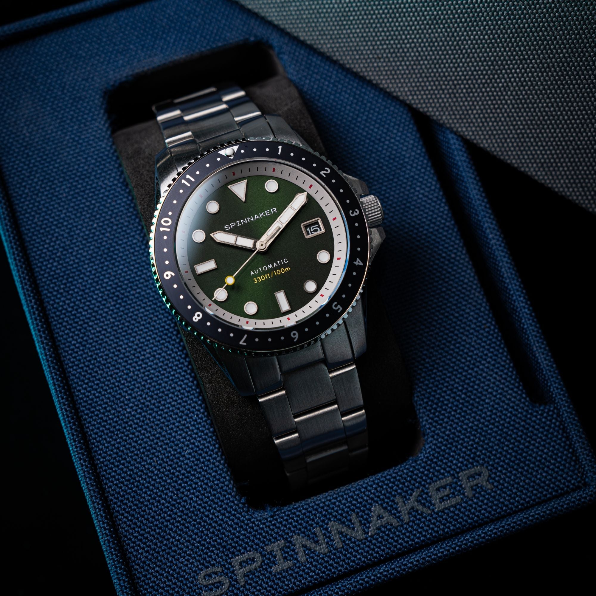 SPINNAKER Spinnaker Croft Pioneer Automatic Jade Green Men's Watch