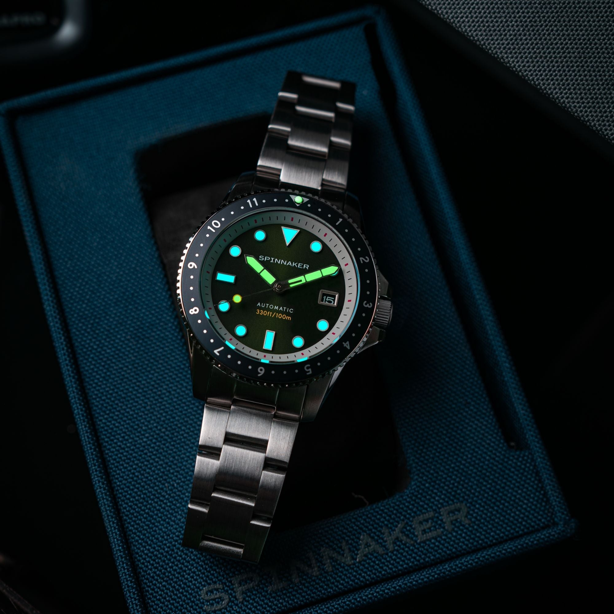 SPINNAKER Spinnaker Croft Pioneer Automatic Jade Green Men's Watch
