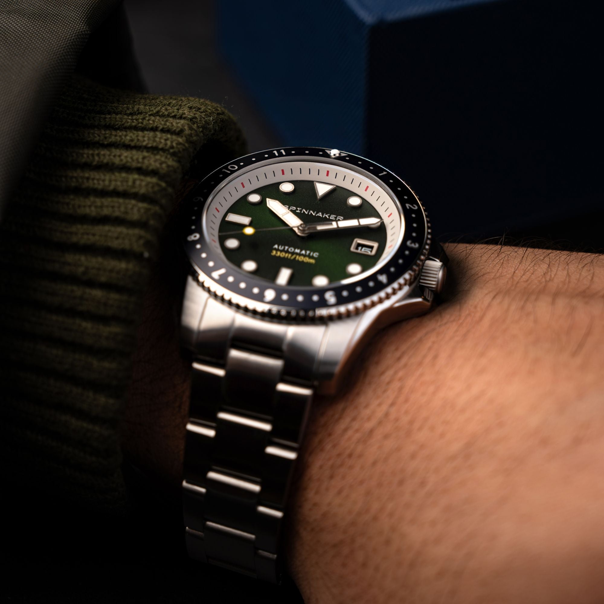 SPINNAKER Spinnaker Croft Pioneer Automatic Jade Green Men's Watch