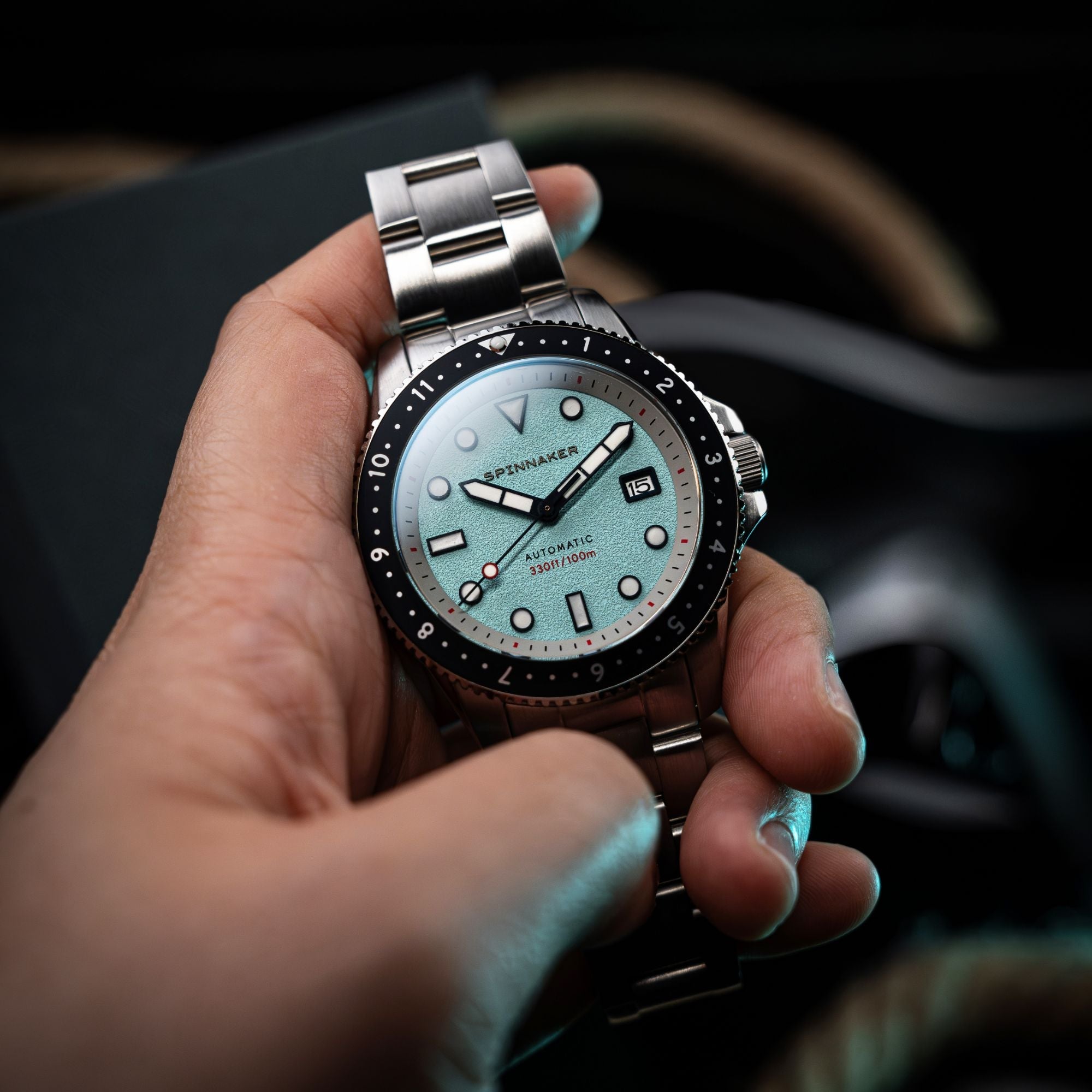 SPINNAKER Spinnaker Croft Pioneer Automatic Saxe Blue Men's Watch SP-5136-66