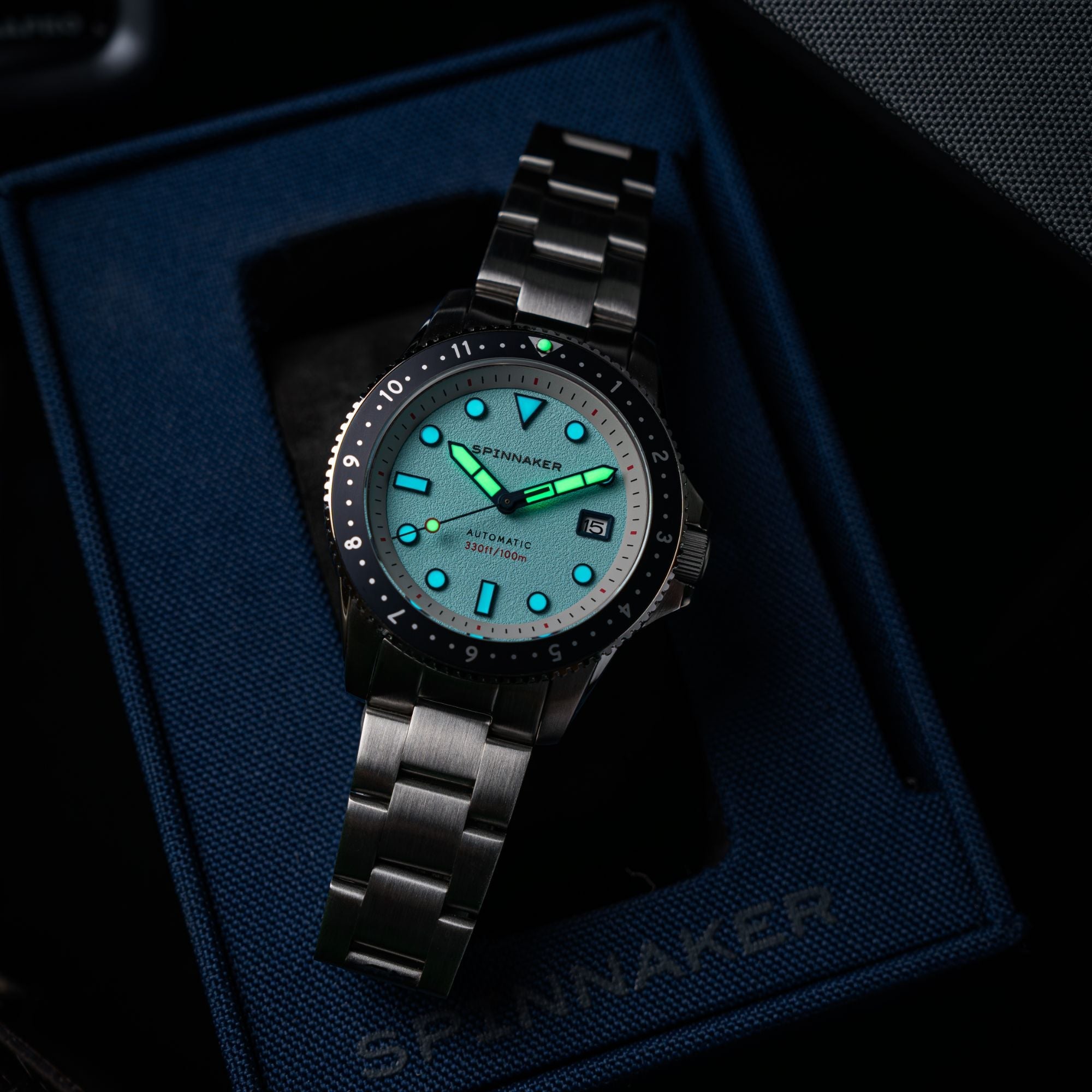 SPINNAKER Spinnaker Croft Pioneer Automatic Saxe Blue Men's Watch SP-5136-66
