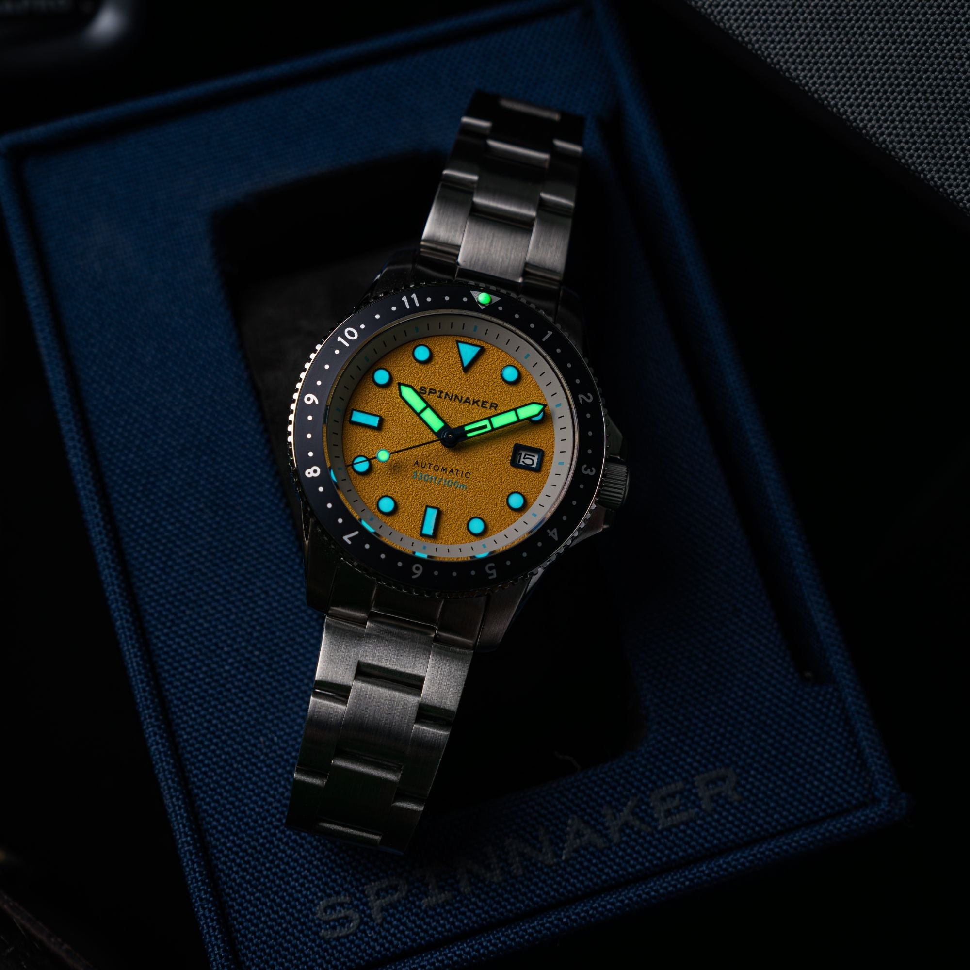 SPINNAKER Spinnaker Croft Pioneer Automatic Sunset Yellow Men's Watch SP-5136-77