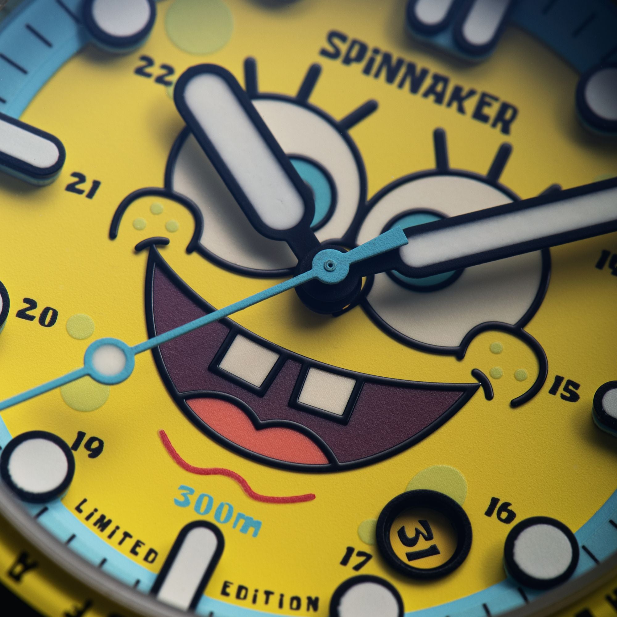 SPINNAKER Spinnaker SpongeBob Yellow Hass Automatic Spongebob Squarepants 25th Limited Edition SP-5138-11