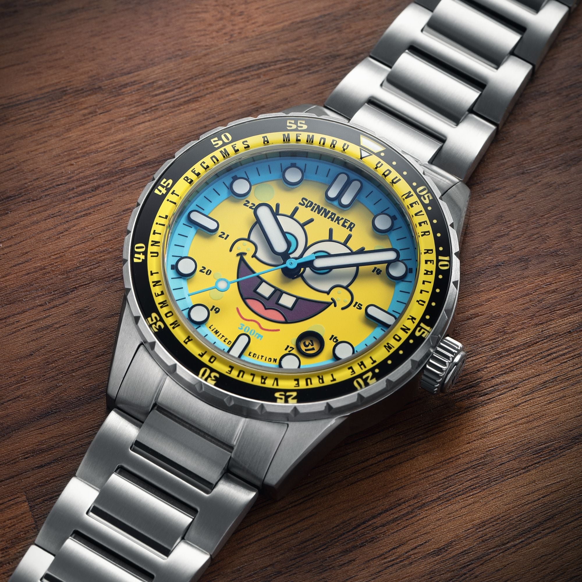 SPINNAKER Spinnaker SpongeBob Yellow Hass Automatic Spongebob Squarepants 25th Limited Edition SP-5138-11