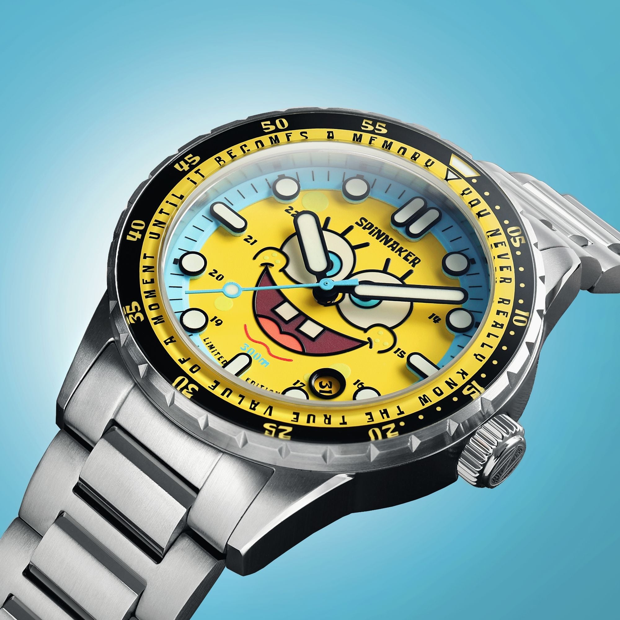 SPINNAKER Spinnaker SpongeBob Yellow Hass Automatic Spongebob Squarepants 25th Limited Edition SP-5138-11