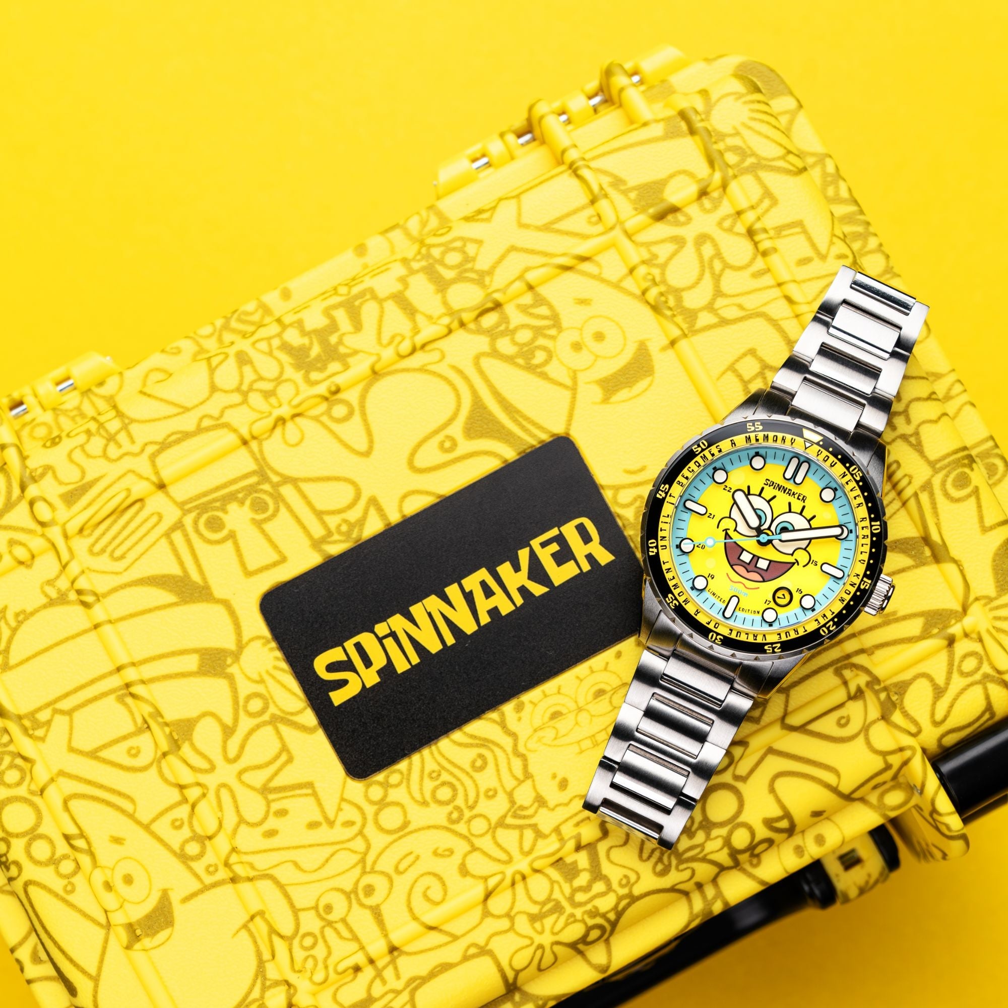 SPINNAKER Spinnaker SpongeBob Yellow Hass Automatic Spongebob Squarepants 25th Limited Edition SP-5138-11