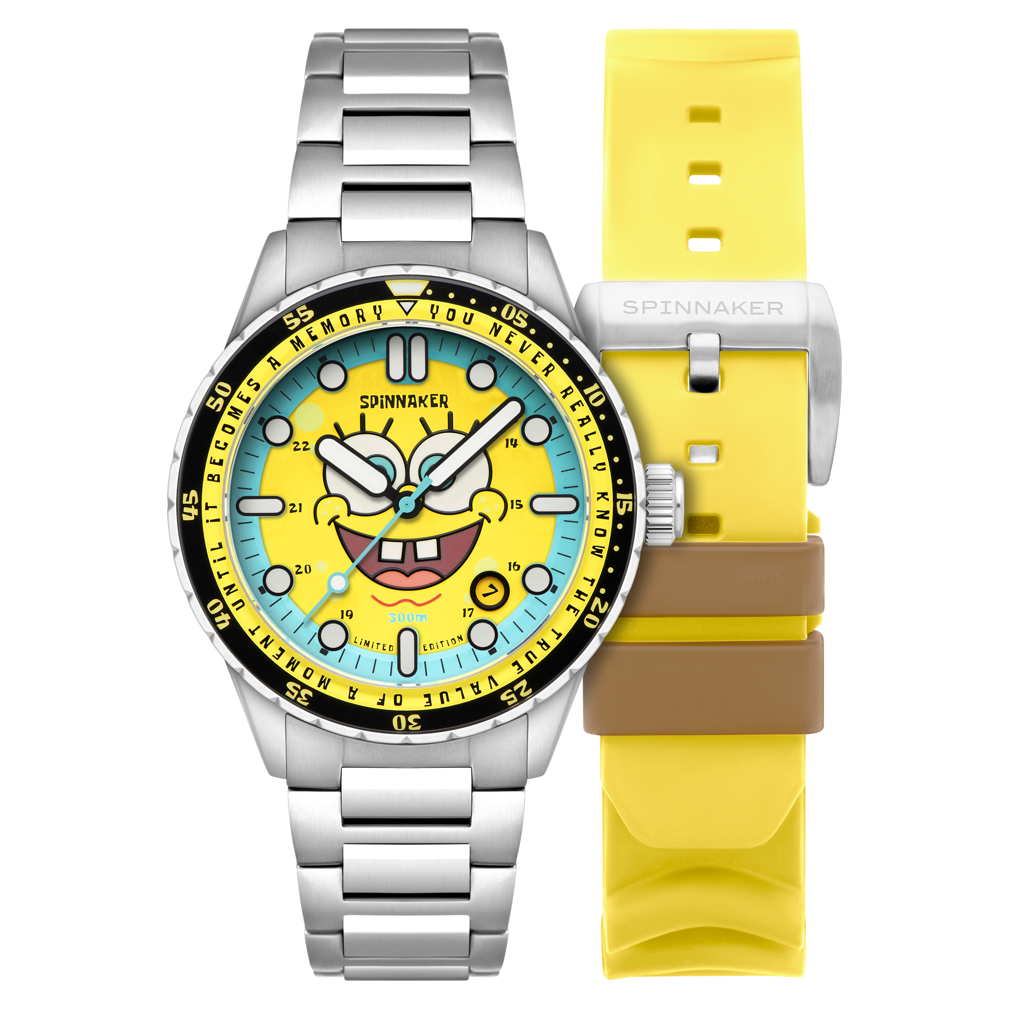 SPINNAKER Spinnaker SpongeBob Yellow Hass Automatic Spongebob Squarepants 25th Limited Edition SP-5138-11