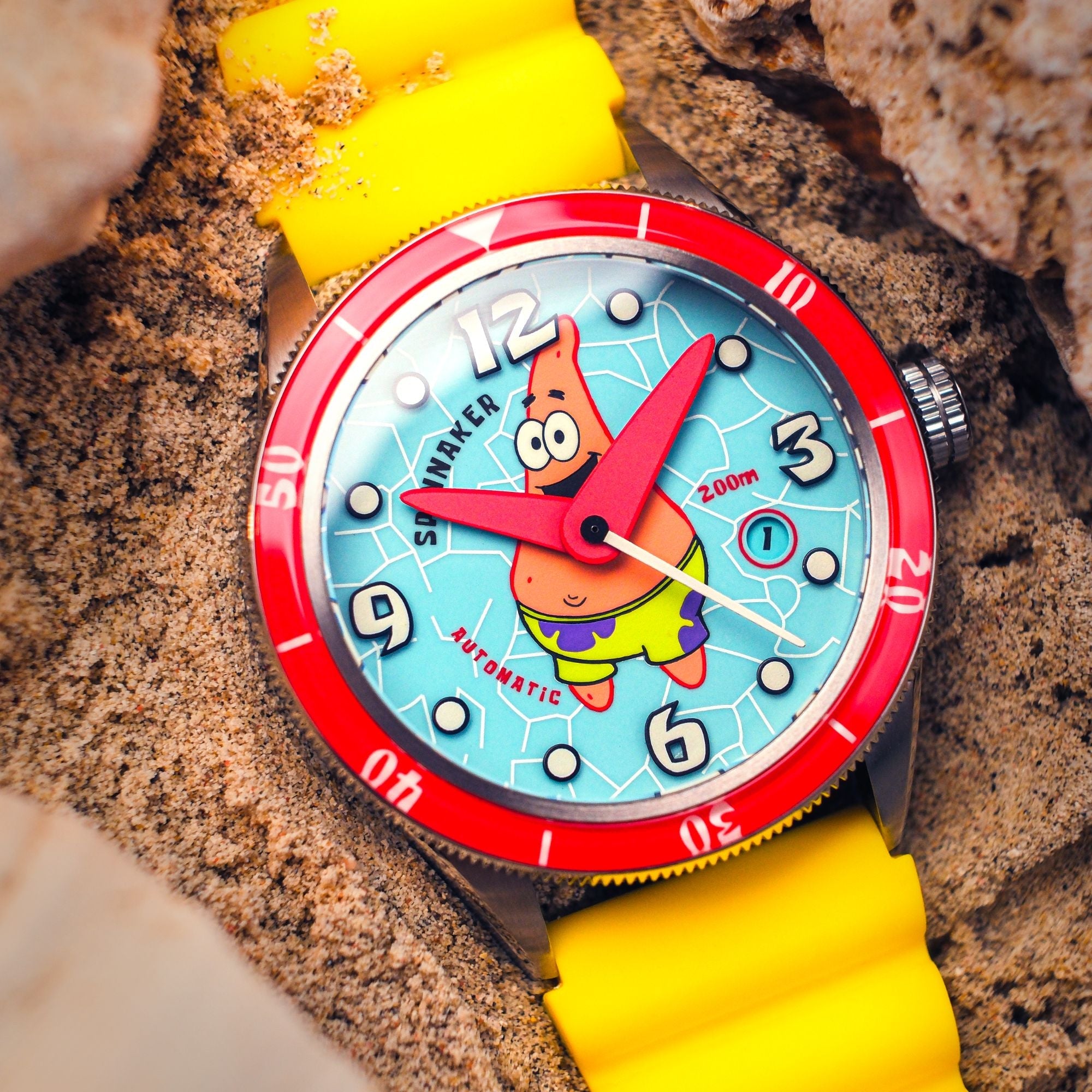 SPINNAKER Spinnaker Cahill Automatic Spongebob Squarepants Timekeeper Limited Edition Patrick O'Clock Men's Watch SP-5142-02