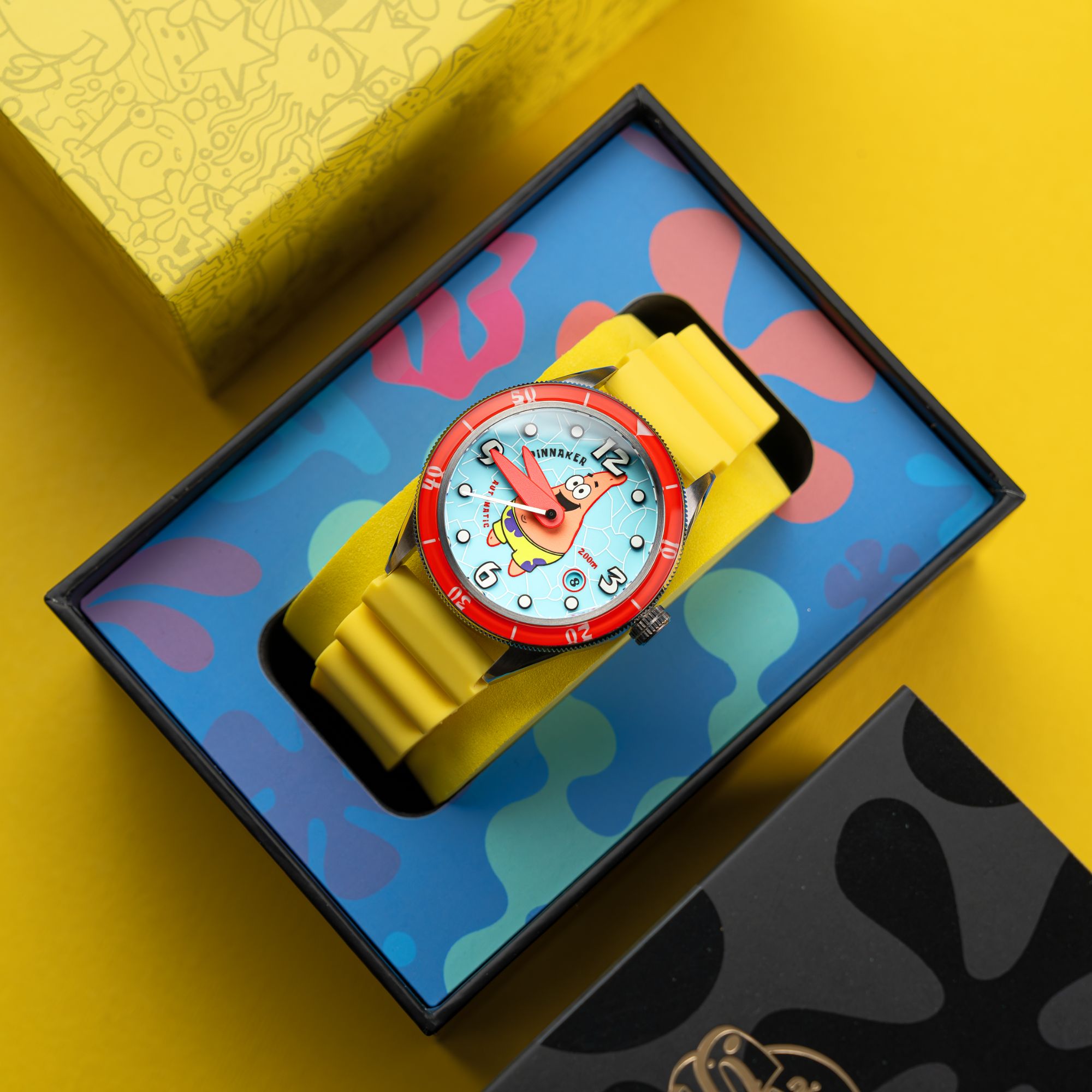 SPINNAKER Spinnaker Cahill Automatic Spongebob Squarepants Timekeeper Limited Edition Patrick O'Clock Men's Watch SP-5142-02