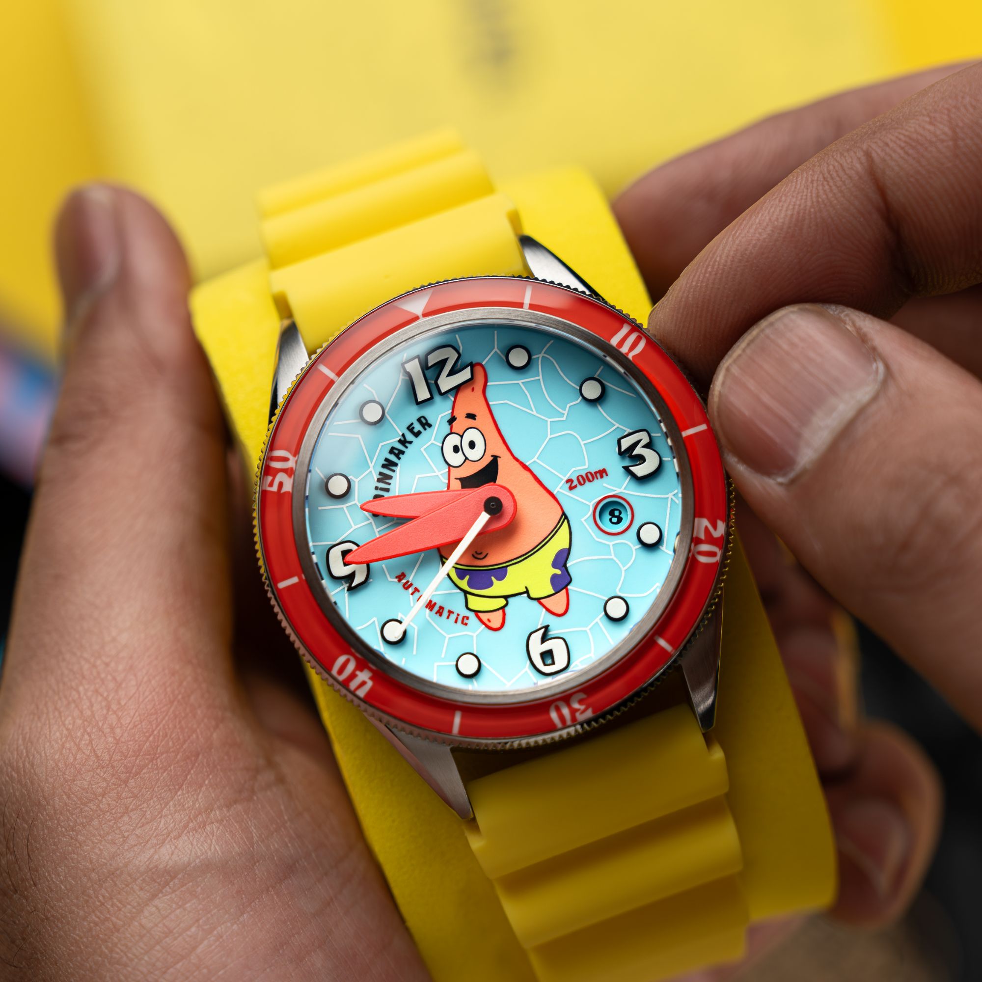 SPINNAKER Spinnaker Cahill Automatic Spongebob Squarepants Timekeeper Limited Edition Patrick O'Clock Men's Watch SP-5142-02