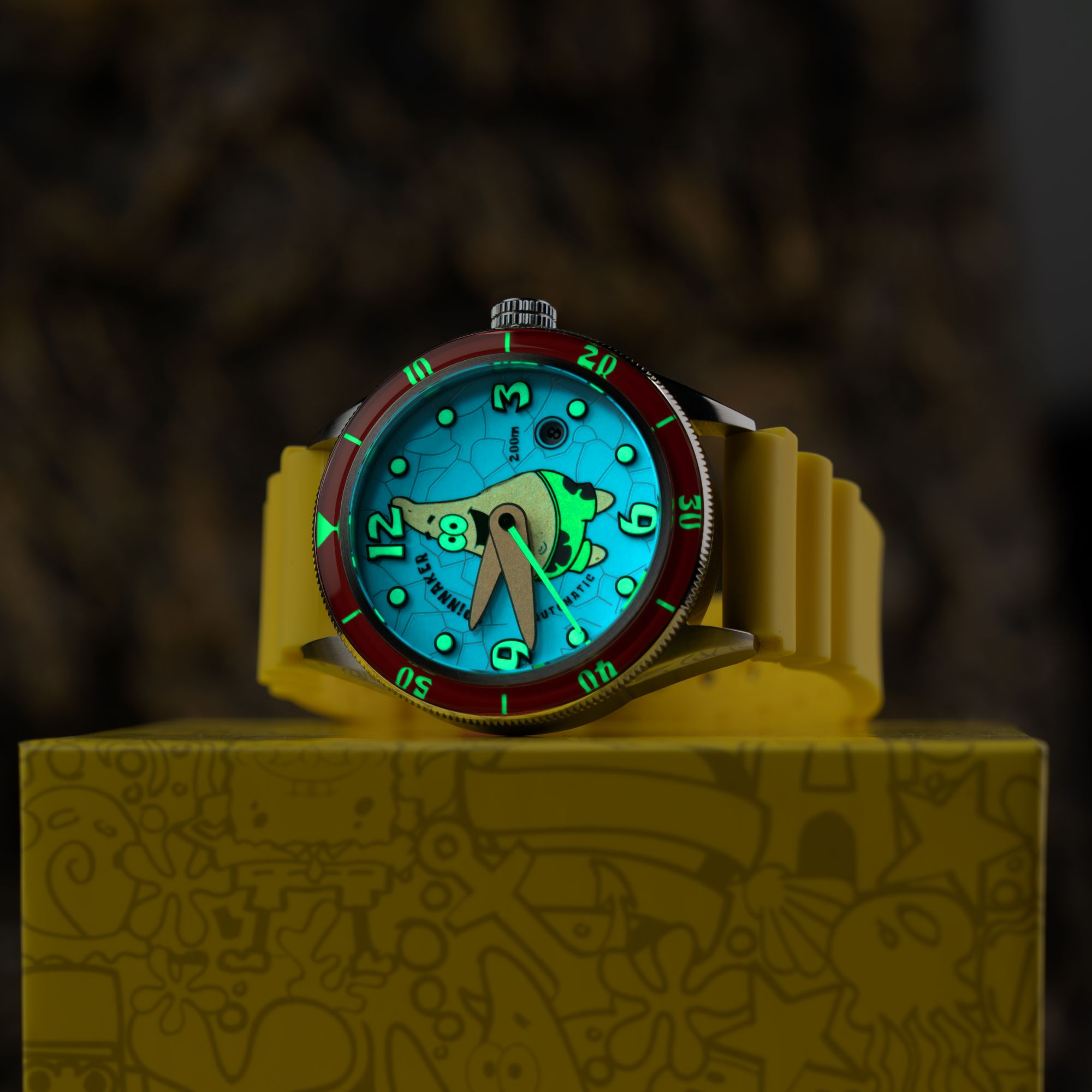 SPINNAKER Spinnaker Cahill Automatic Spongebob Squarepants Timekeeper Limited Edition Patrick O'Clock Men's Watch SP-5142-02