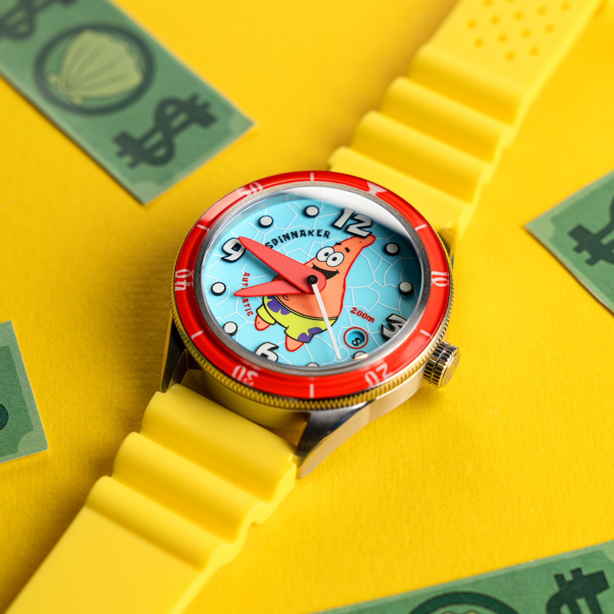 SPINNAKER Spinnaker Cahill Automatic Spongebob Squarepants Timekeeper Limited Edition Patrick O'Clock Men's Watch SP-5142-02