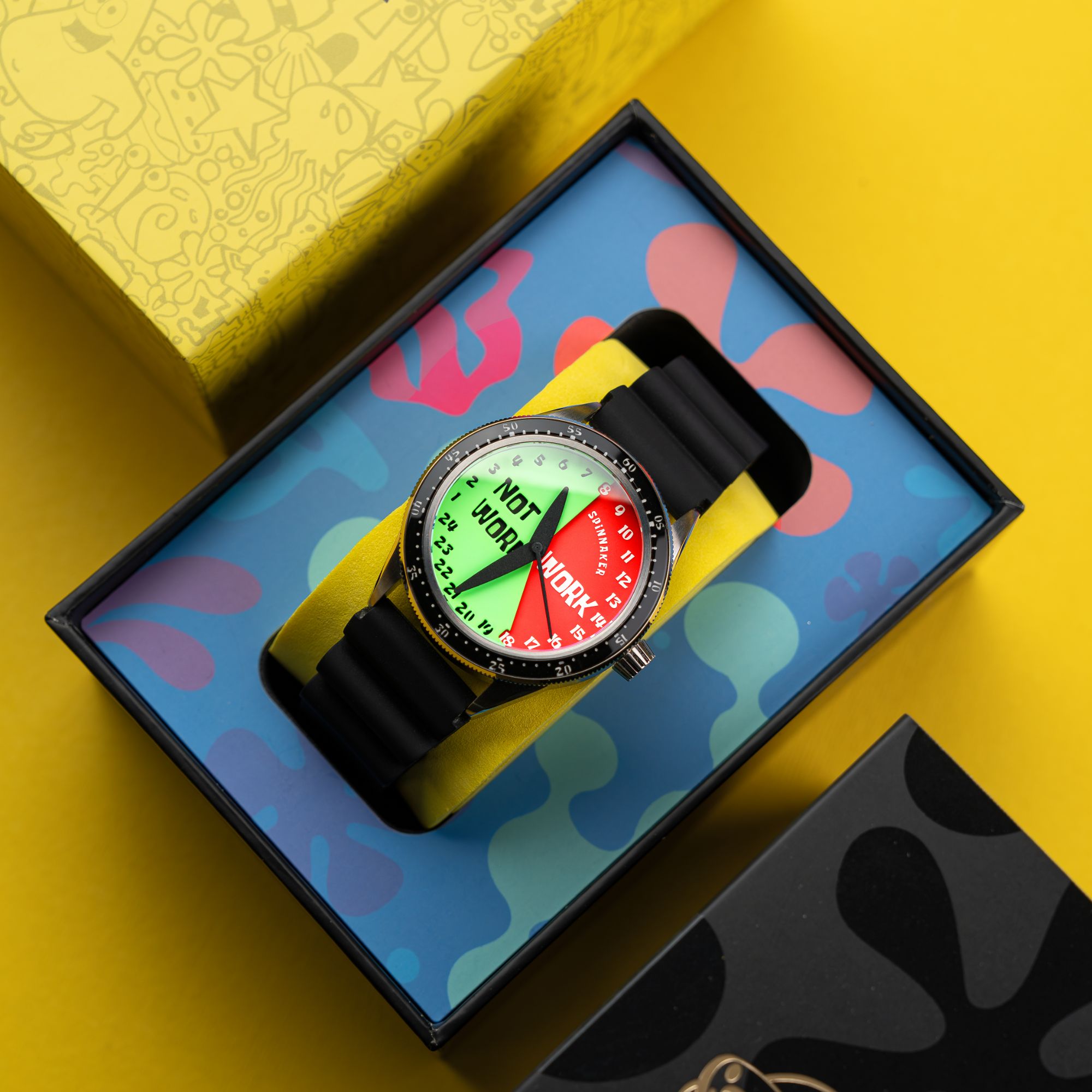 SPINNAKER Spinnaker Cahill Automatic Spongebob Squarepants Timekeeper Limited Edition Work Not Work Men's Watch SP-5142-03