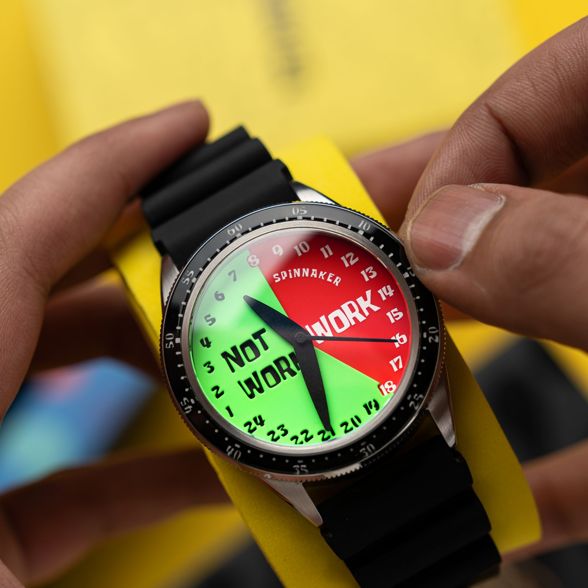 SPINNAKER Spinnaker Cahill Automatic Spongebob Squarepants Timekeeper Limited Edition Work Not Work Men's Watch SP-5142-03