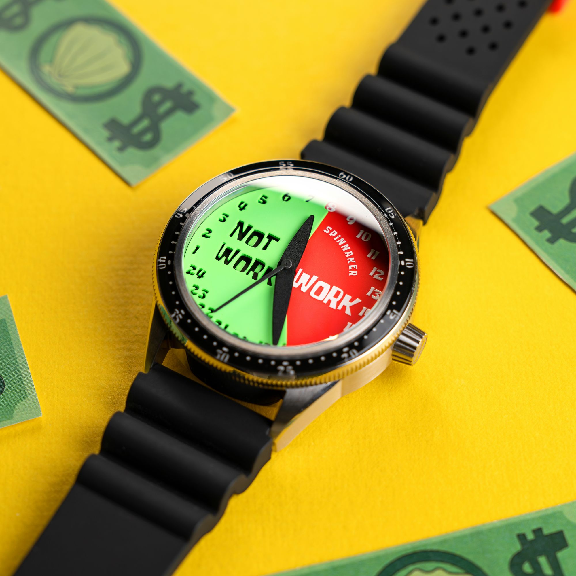 SPINNAKER Spinnaker Cahill Automatic Spongebob Squarepants Timekeeper Limited Edition Work Not Work Men's Watch SP-5142-03