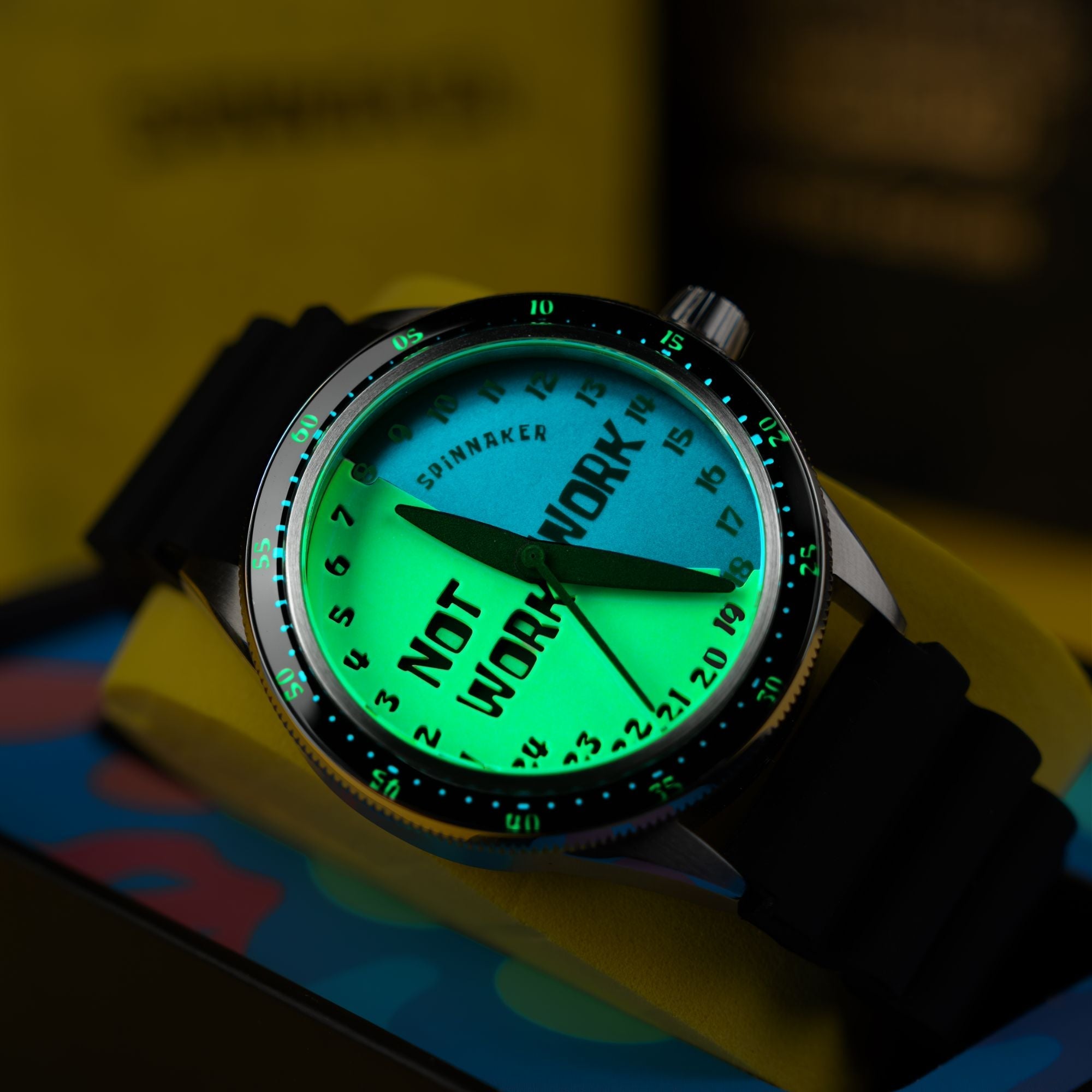 SPINNAKER Spinnaker Cahill Automatic Spongebob Squarepants Timekeeper Limited Edition Work Not Work Men's Watch SP-5142-03