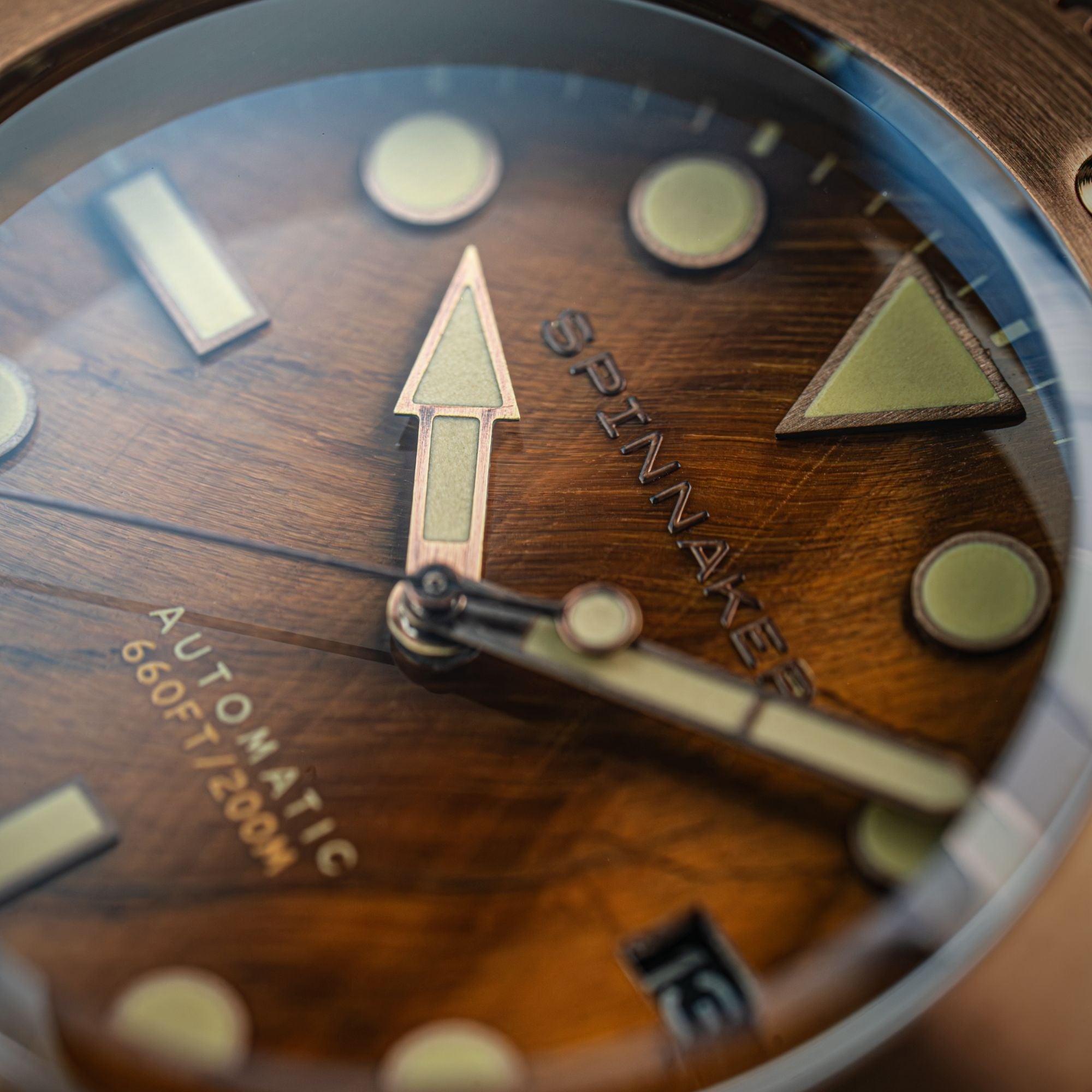 SPINNAKER Spinnaker Hull Titanium Bronze Automatic Lapidary Limited Edition Brown Tiger Eye Men's Watch SP-5145-01