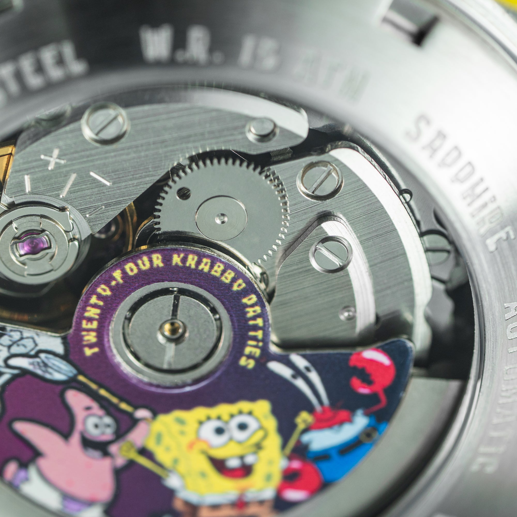SPINNAKER Spinnaker Croft Mid-Size Skeleton Automatic Spongebob Squarepants Peek-A-Boo Limited Edition Krabby Flipper Men's Watch SP-5152-02