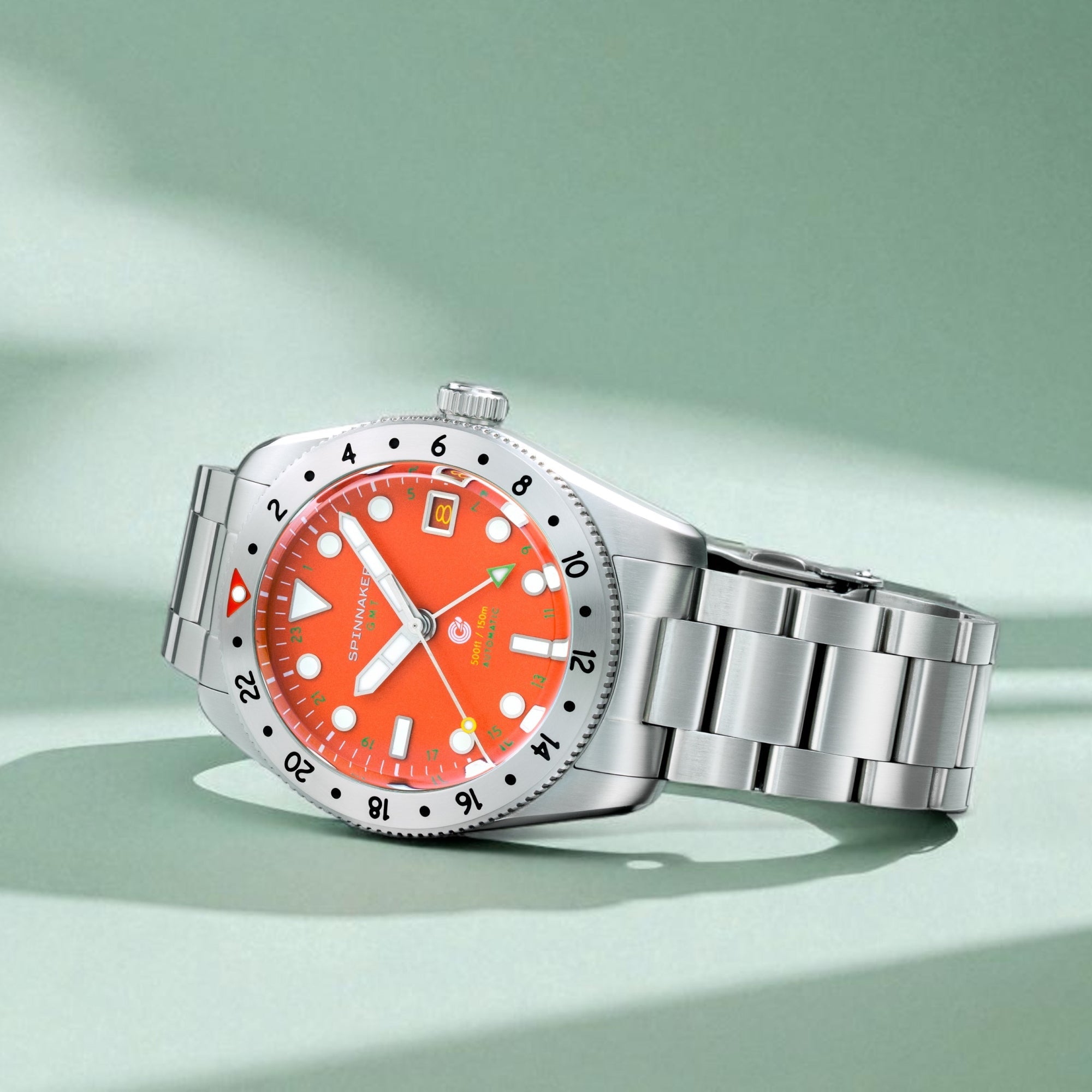 Croft 39 GMT Automatic Spinnaker Croft 39 Gmt Automatic Flame Red Men's Watch SP-5157-33