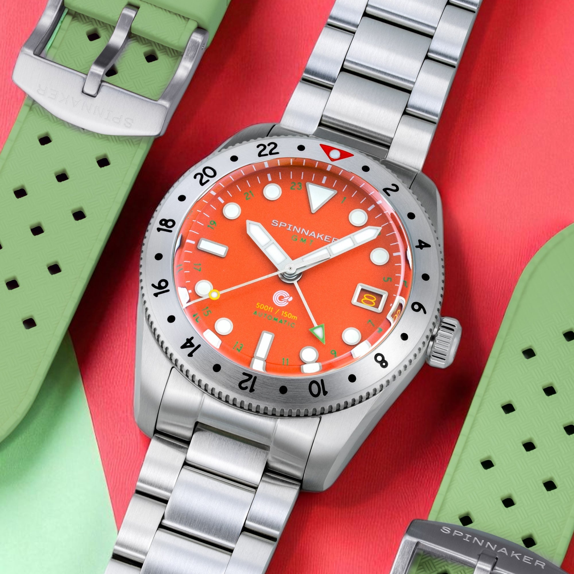 Croft 39 GMT Automatic Spinnaker Croft 39 Gmt Automatic Flame Red Men's Watch SP-5157-33