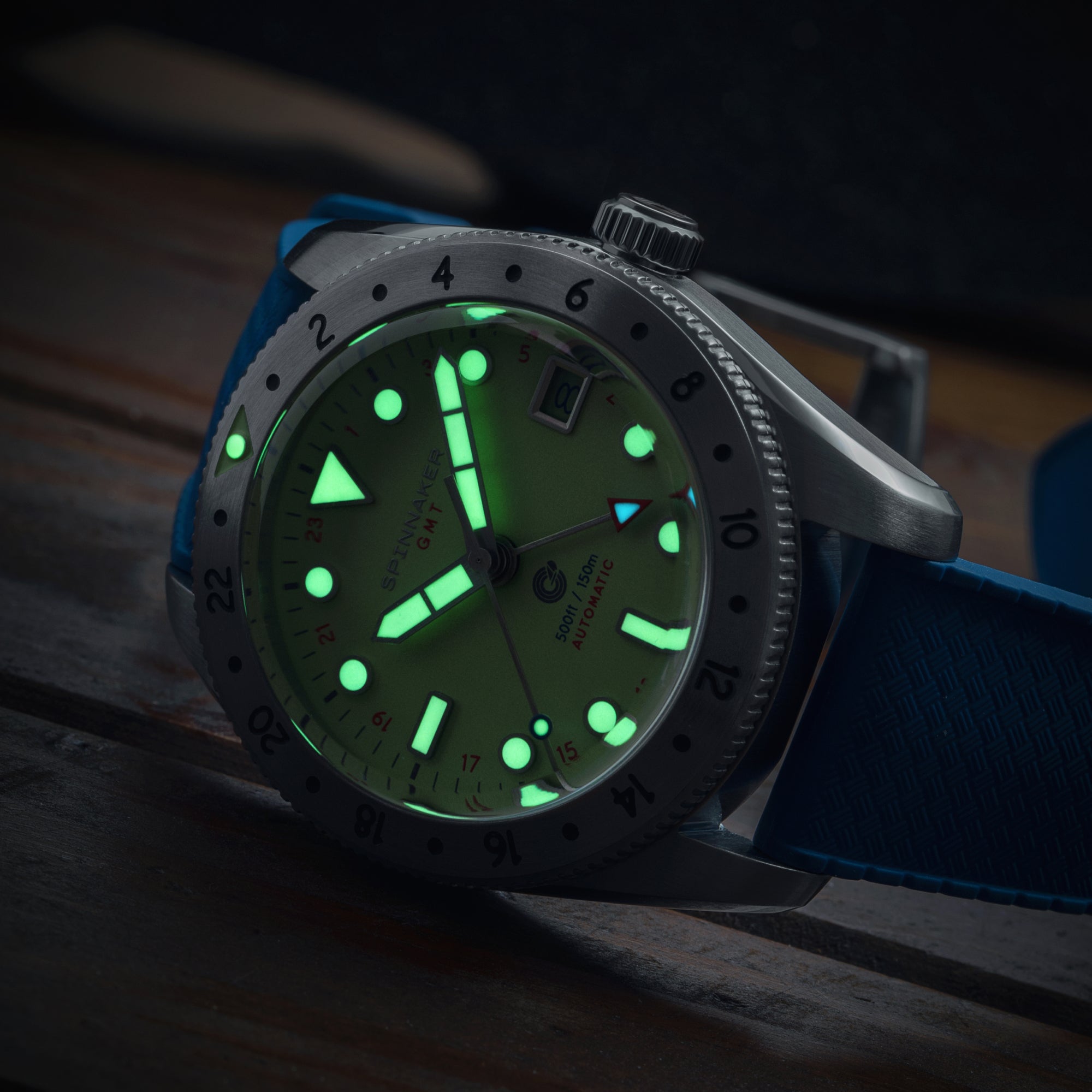 Croft 39 GMT Automatic Spinnaker Croft 39 Gmt Automatic Mint Moment Men's Watch SP-5157-44
