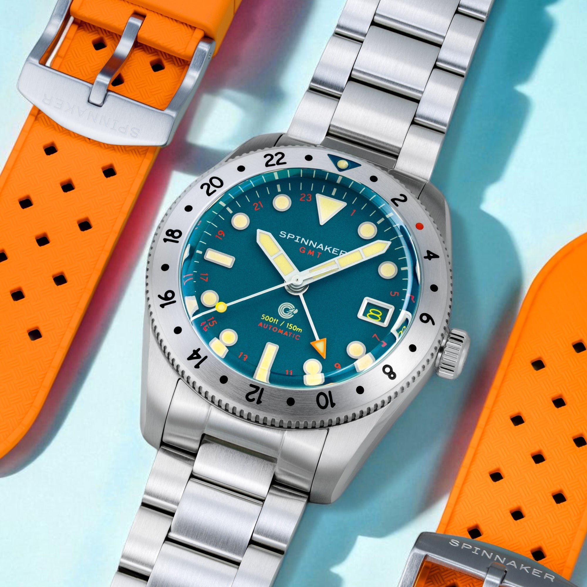Croft 39 GMT Automatic Spinnaker Croft 39 Gmt Automatic Pacific Pulse Men's Watch SP-5157-55