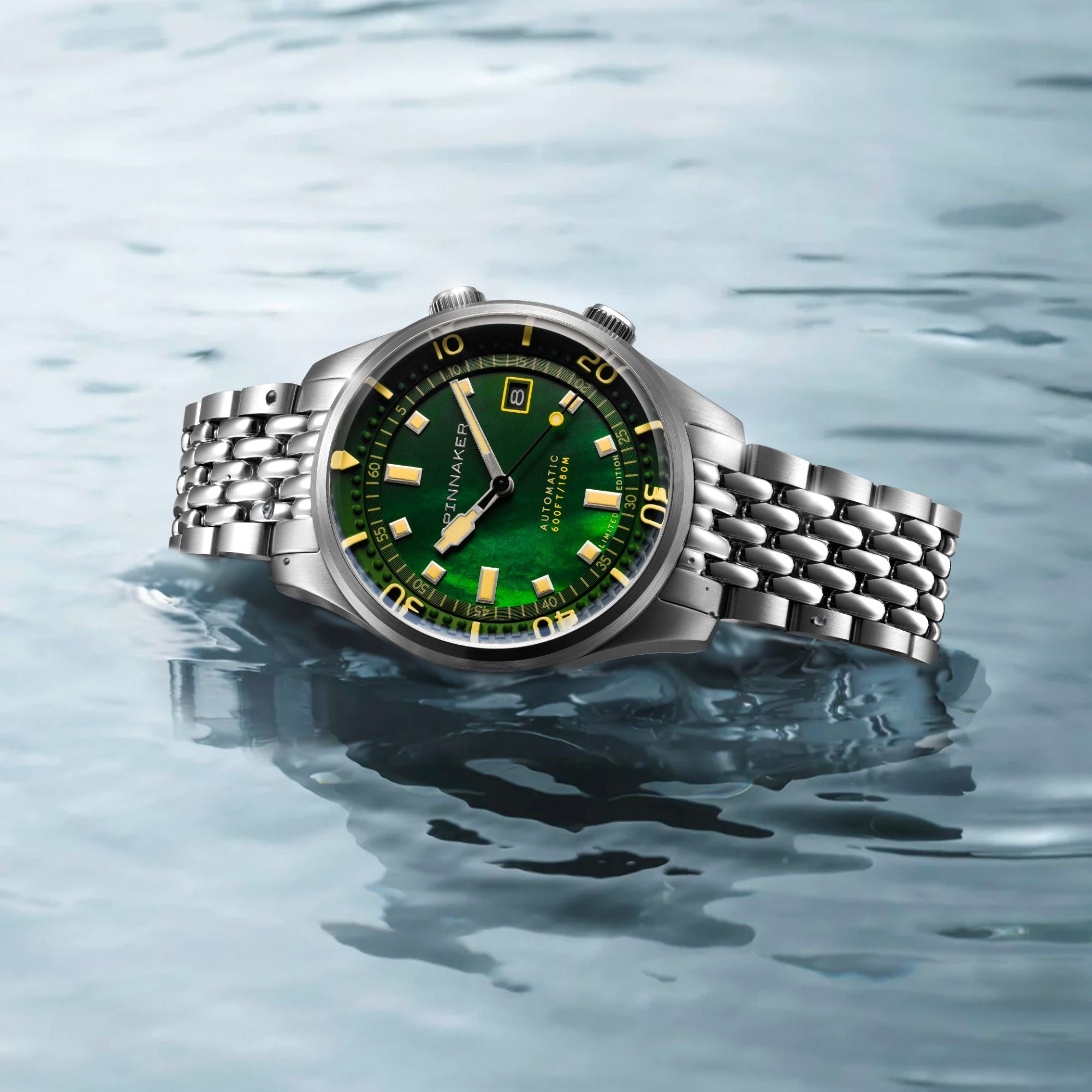 SPINNAKER Spinnaker Bradner Pearl Diver Automatic Limited Edition Emerald Tide Men's Watch SP-5158-11