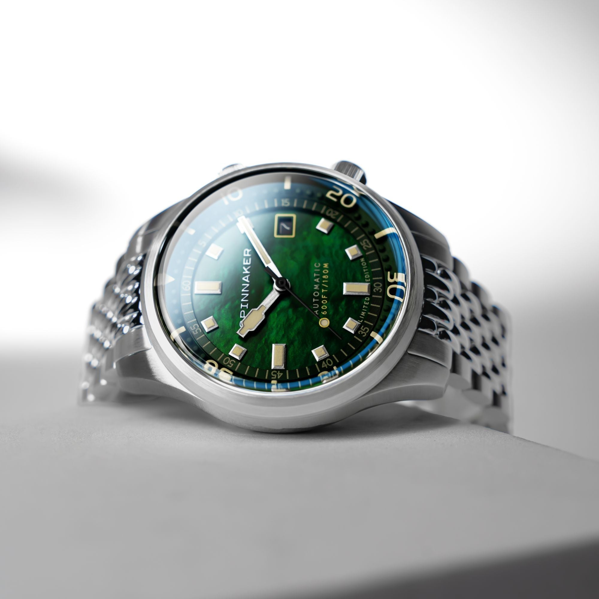 SPINNAKER Spinnaker Bradner Pearl Diver Automatic Limited Edition Emerald Tide Men's Watch SP-5158-11