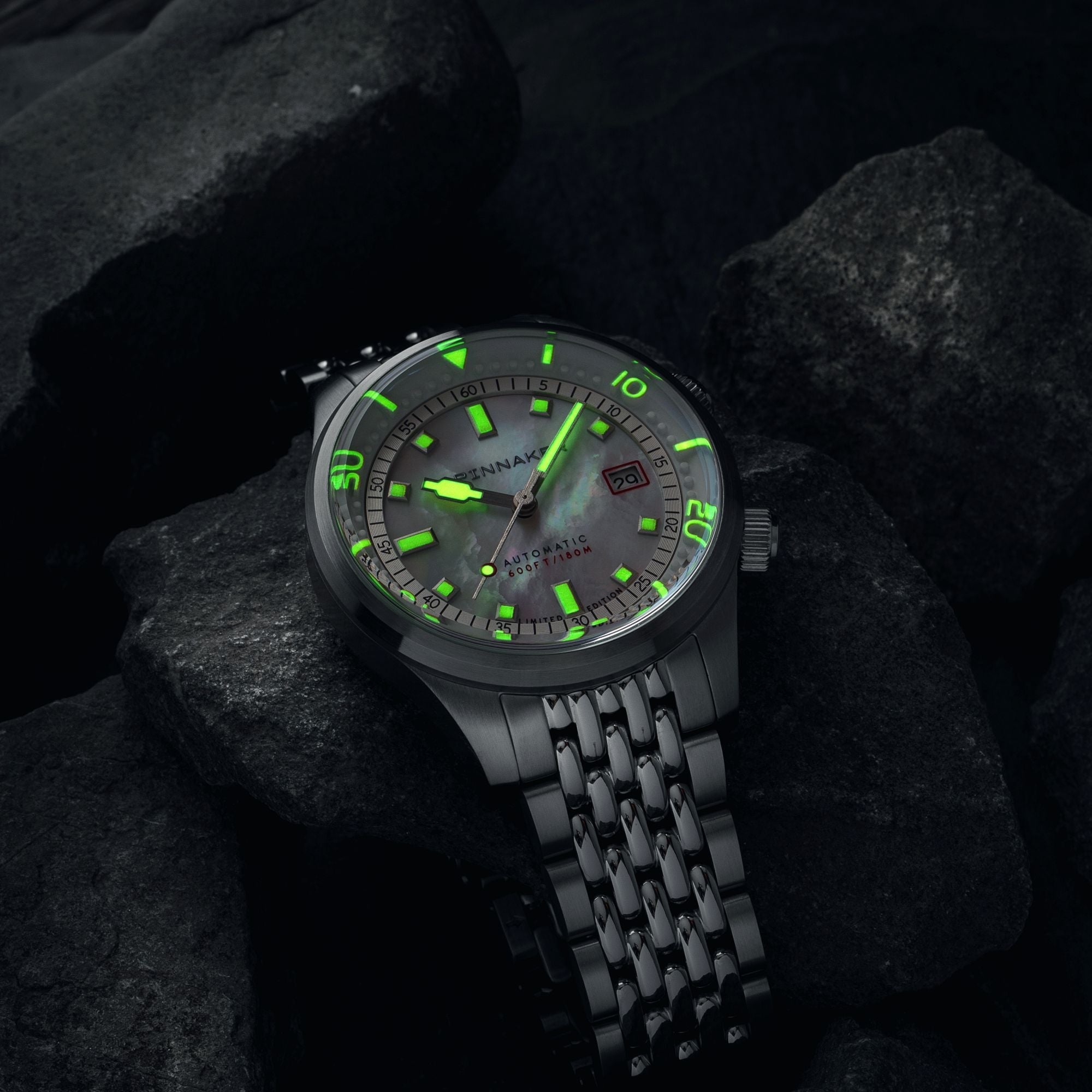 SPINNAKER Spinnaker Bradner Pearl Diver Automatic Limited Edition Pearl Essence Men's Watch SP-5158-22