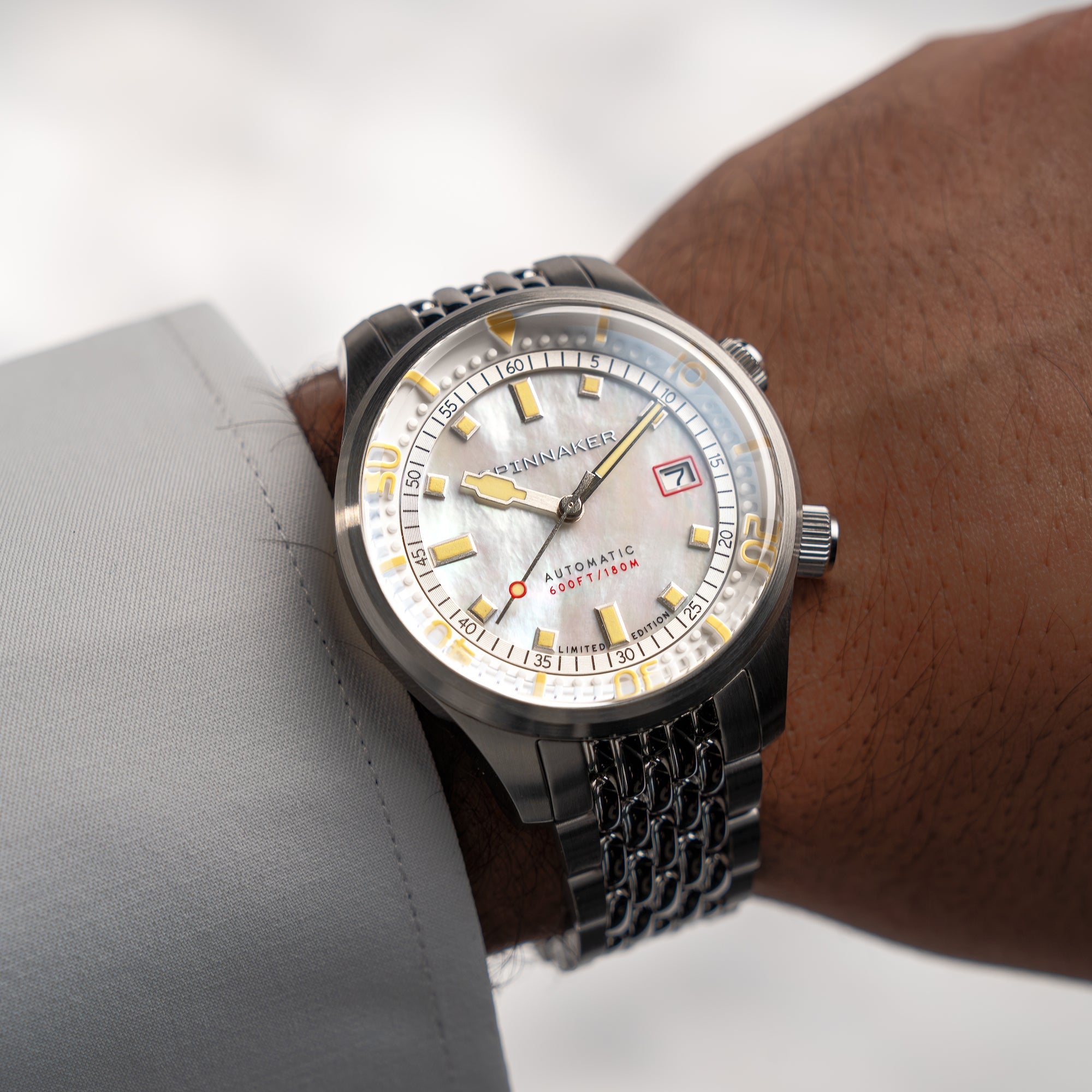 SPINNAKER Spinnaker Bradner Pearl Diver Automatic Limited Edition Pearl Essence Men's Watch SP-5158-22