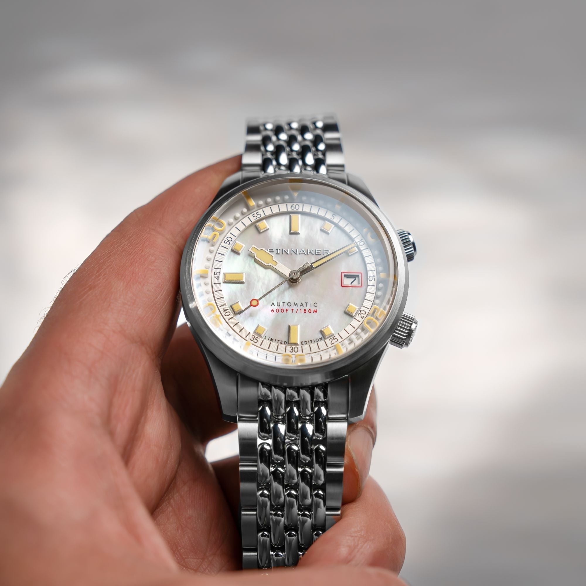 SPINNAKER Spinnaker Bradner Pearl Diver Automatic Limited Edition Pearl Essence Men's Watch SP-5158-22