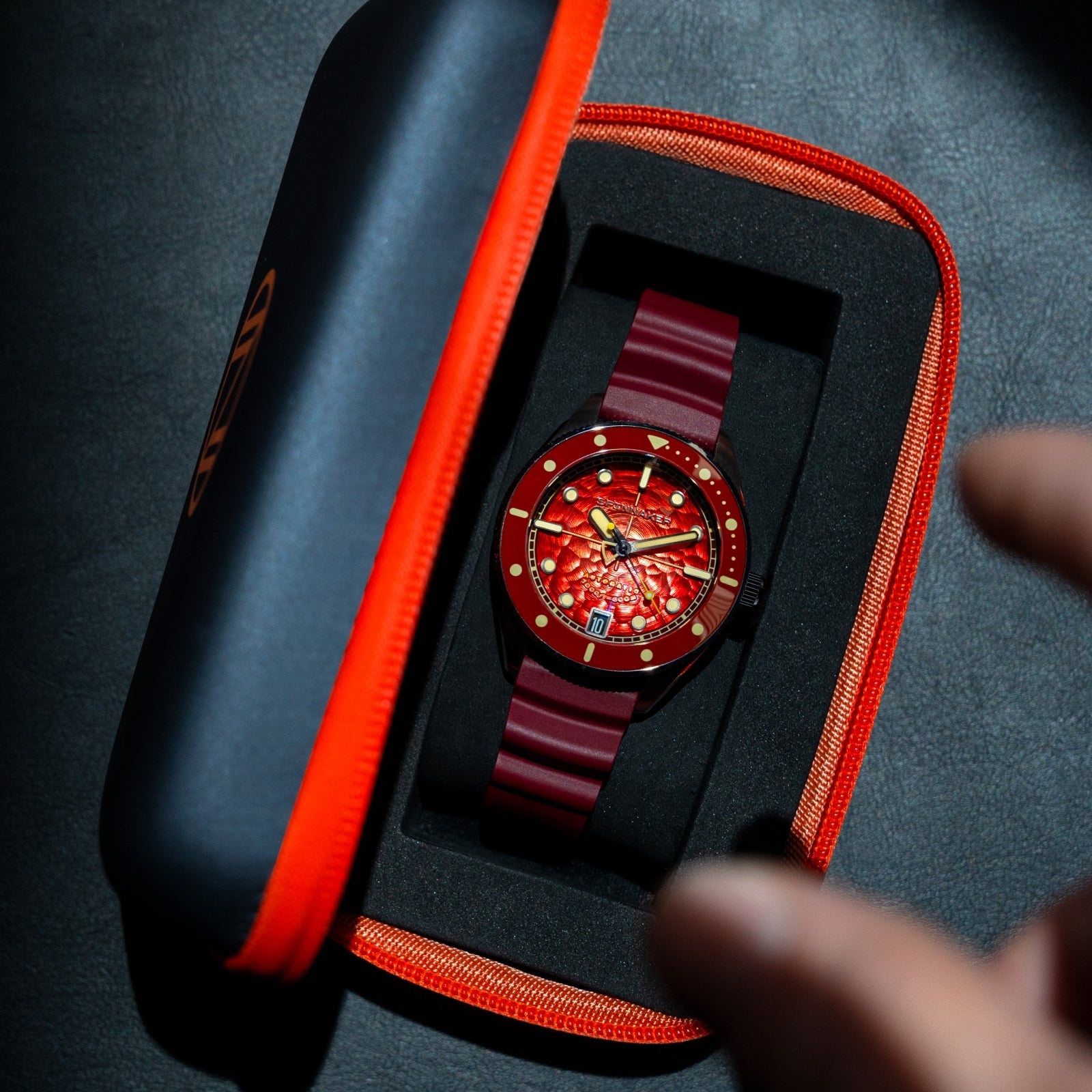 SPINNAKER Spinnaker Challenger Automatic Fiery Red Men's Watch SP-5159-33