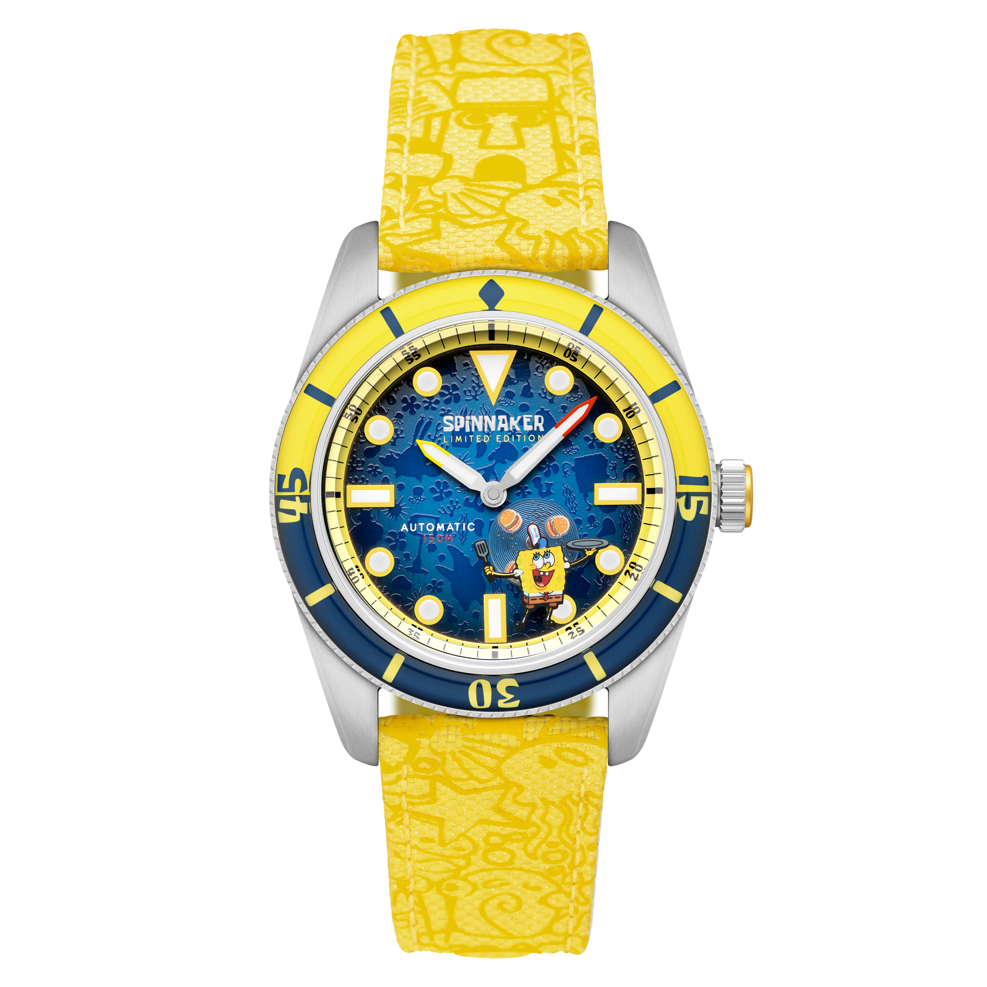 SPINNAKER Spinnaker Fleuss Automatic Spongebob Squarepants Frenemies Limited Edition Spongebob Blue Men's Watch SP-5160-01