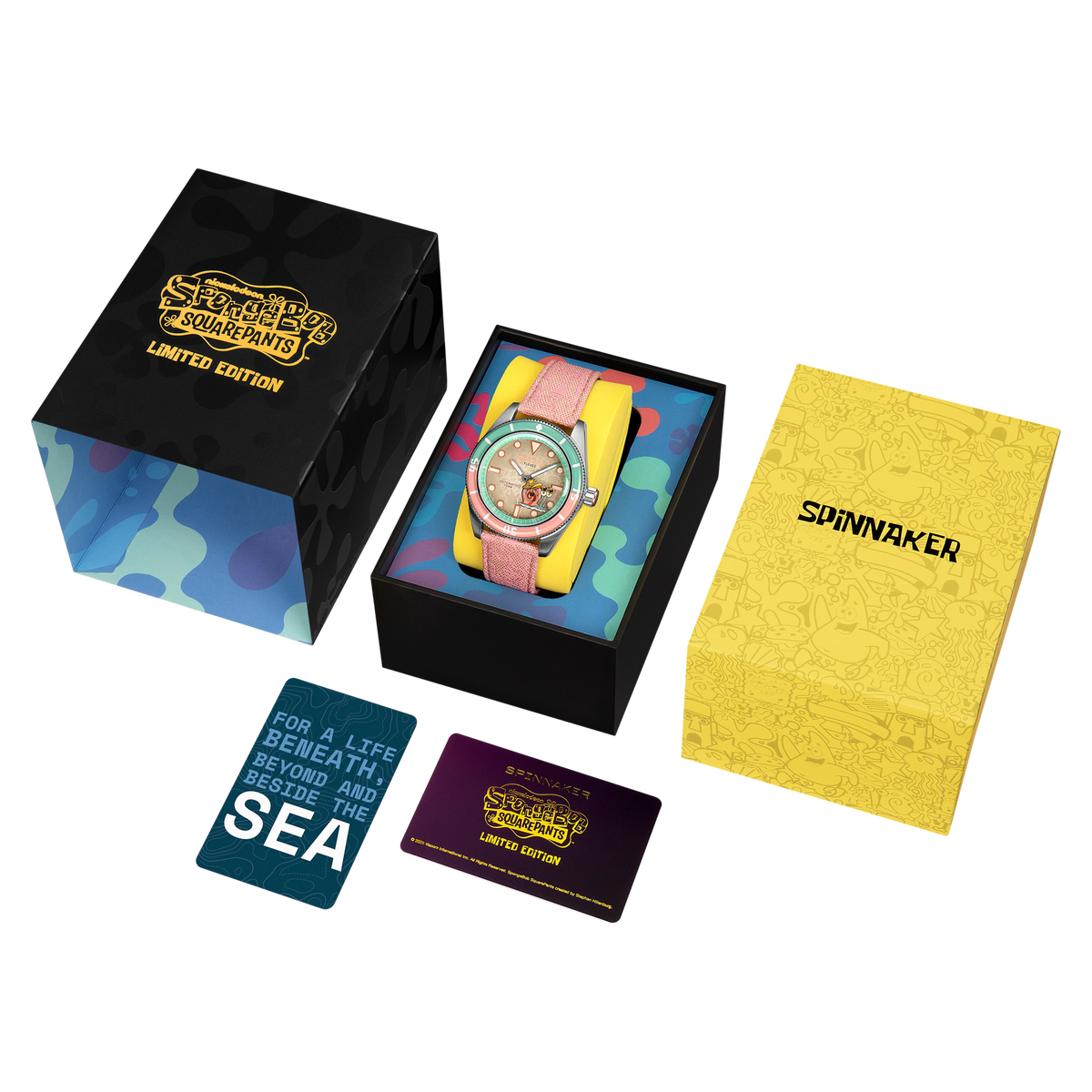 SPINNAKER Spinnaker Fleuss Automatic Spongebob Squarepants Shell Mates Limited Edition Gary The Grey Men's Watch SP-5160-04